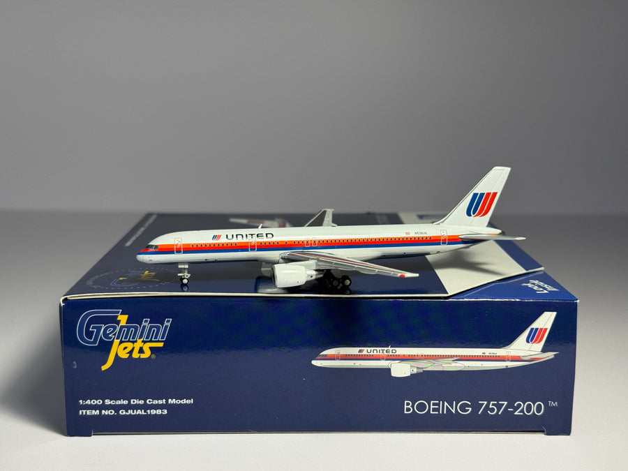 Gemini Jets 1:400 United Airlines Boeing 757-200 N536UA Saul Bass GJUAL1983