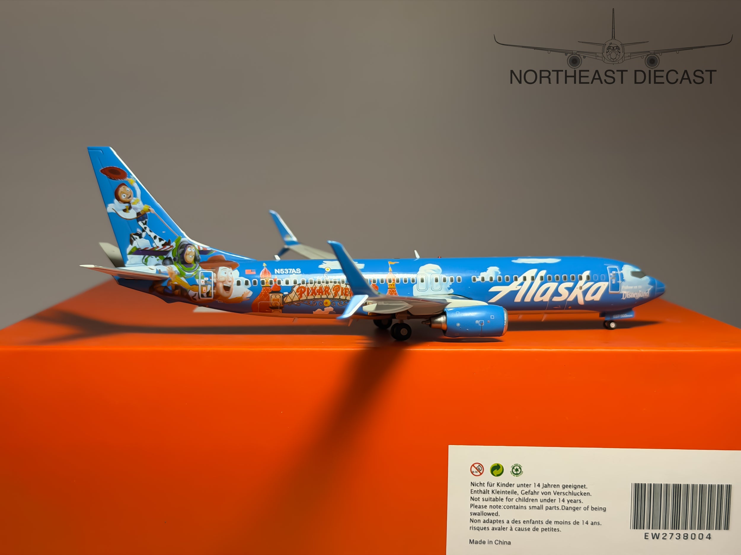 Alaska Airlines Boeing 737-800 1:200 JC Wings N537AS (EW2738004)