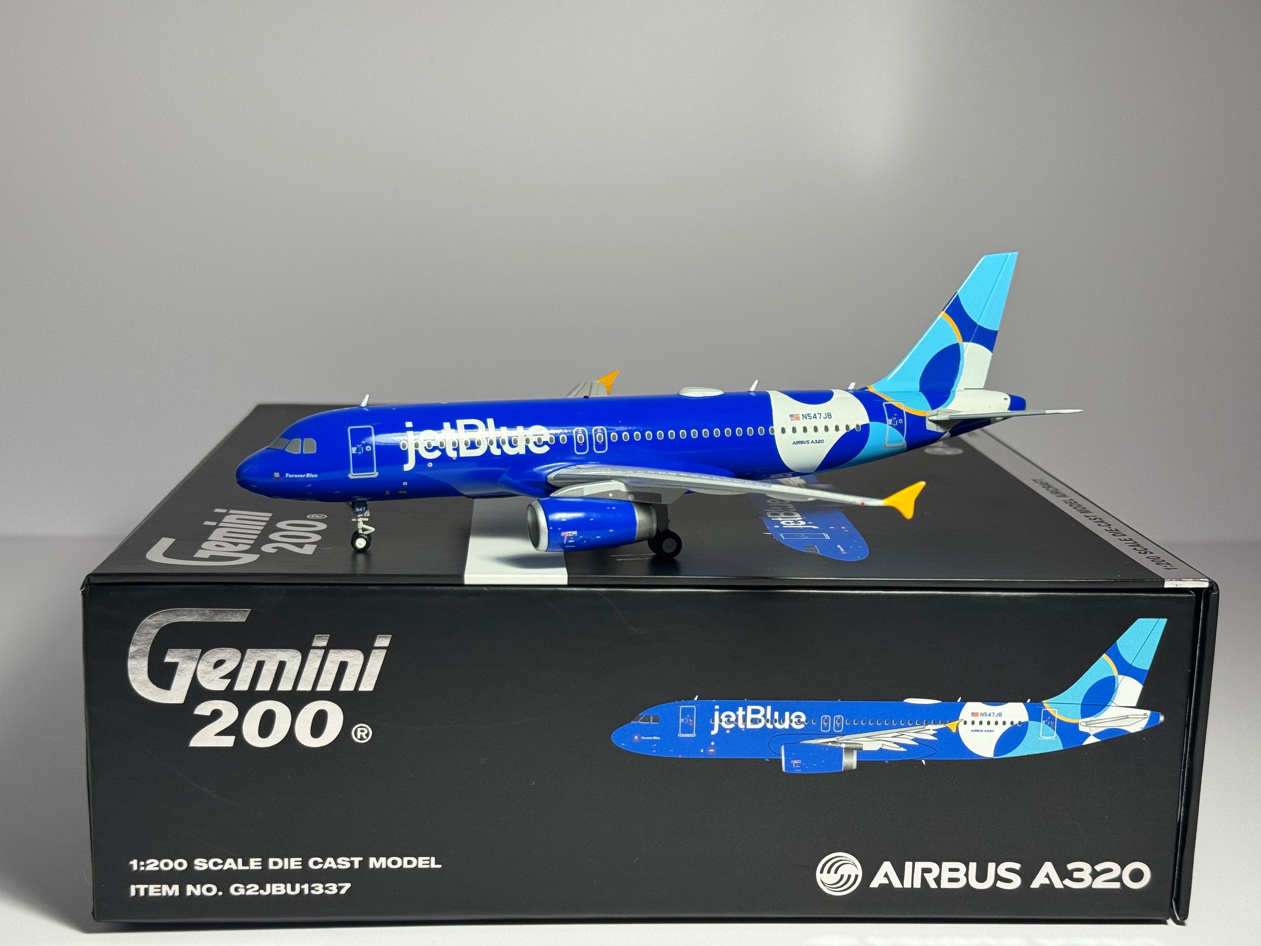Gemini Jets 1:200 JetBlue Airbus A320 N547JB "Forever Blue" G2JBU1337