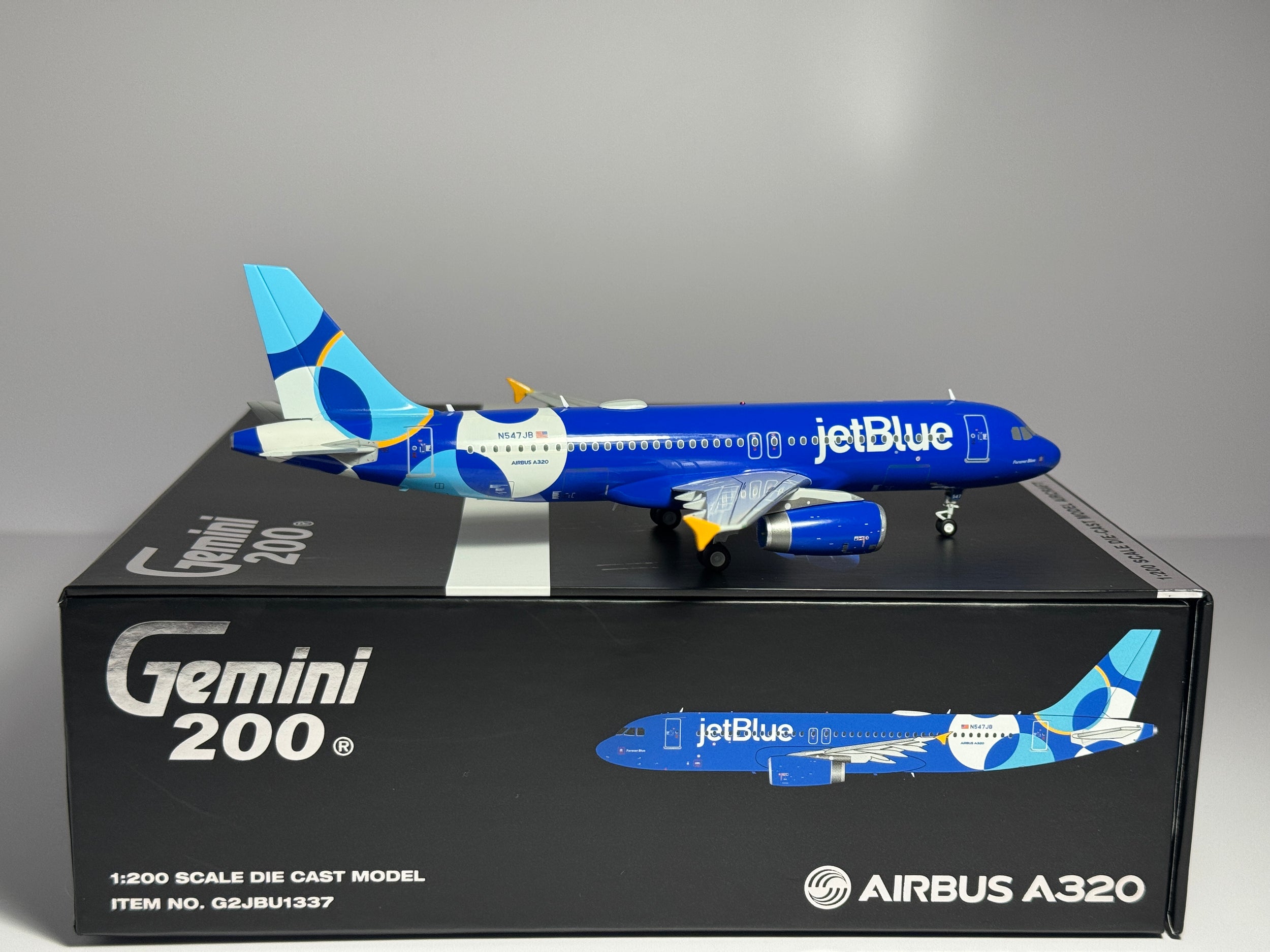 Gemini Jets 1:200 JetBlue Airbus A320 N547JB "Forever Blue" G2JBU1337