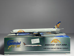 Gemini Jets 1:400 ATA Boeing 757-300 N557TZ Gold Titles GJATA475