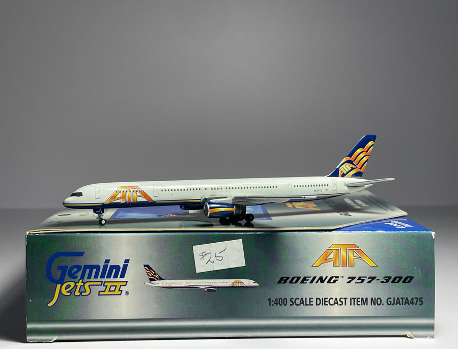 Gemini Jets 1:400 ATA Boeing 757-300 N557TZ Gold Titles GJATA475