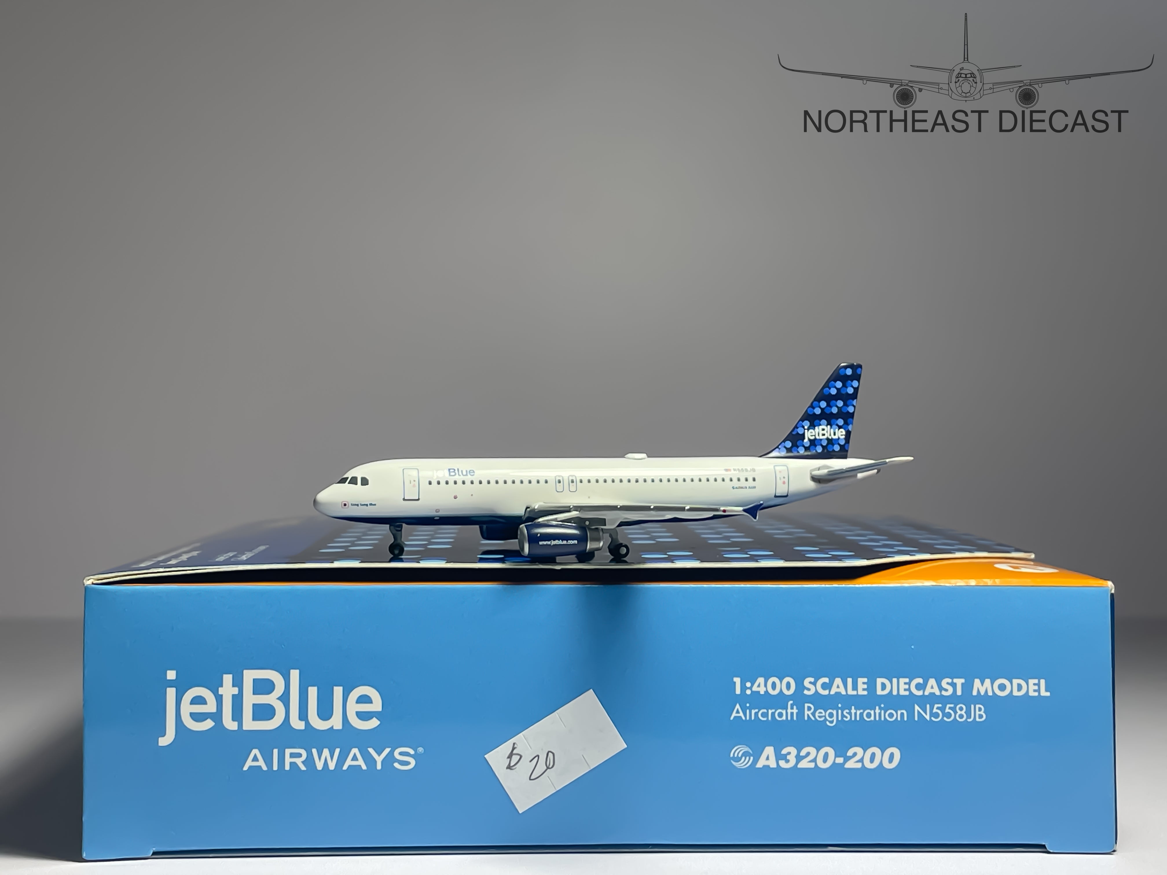 JetBlue Airways Airbus A320-200 1:400 Gemini Jets N558JB (GJJBU586)