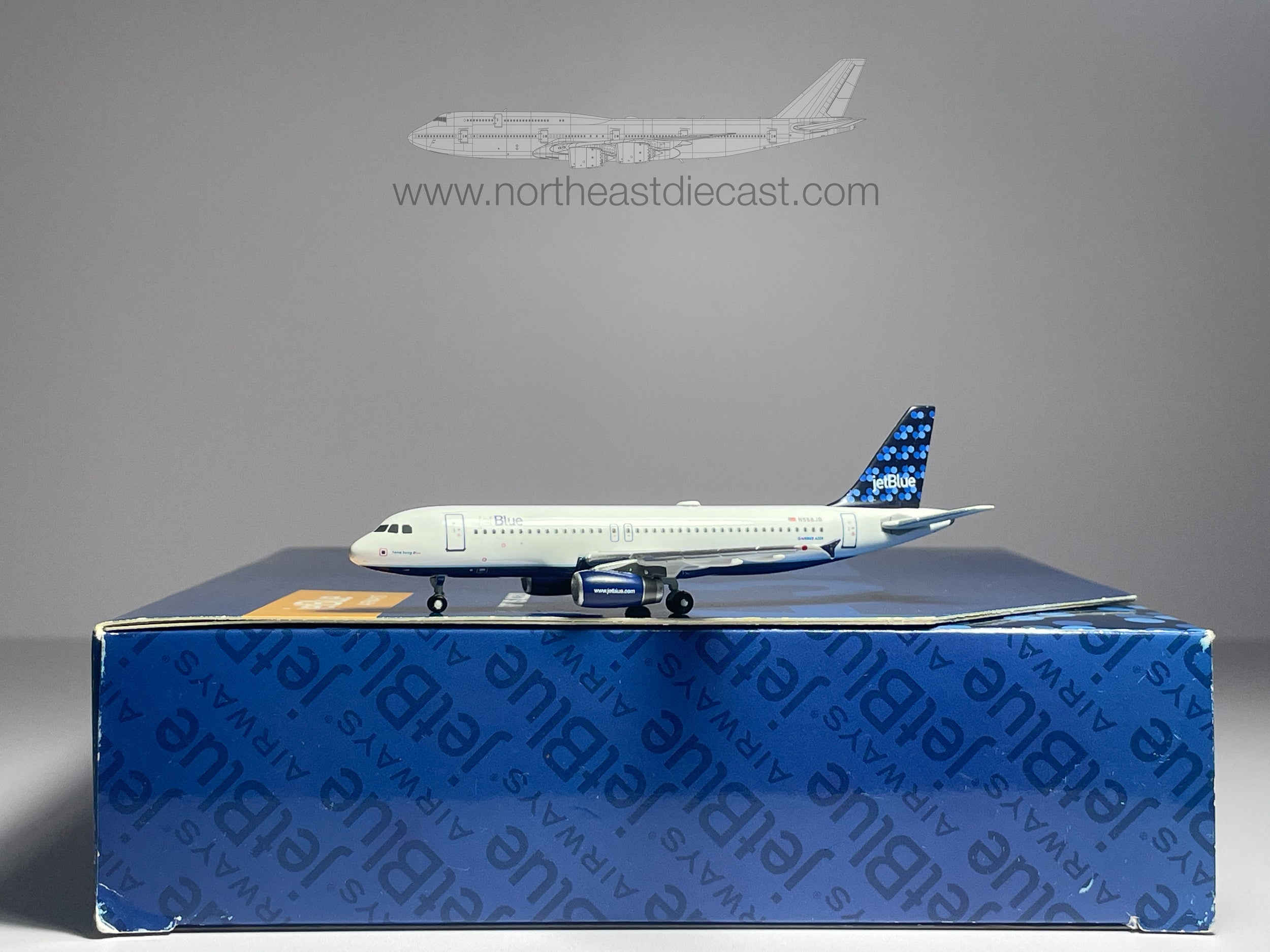JetBlue Airbus A320-200 1:400 Gemini Jets N558JB (GJJBU586)