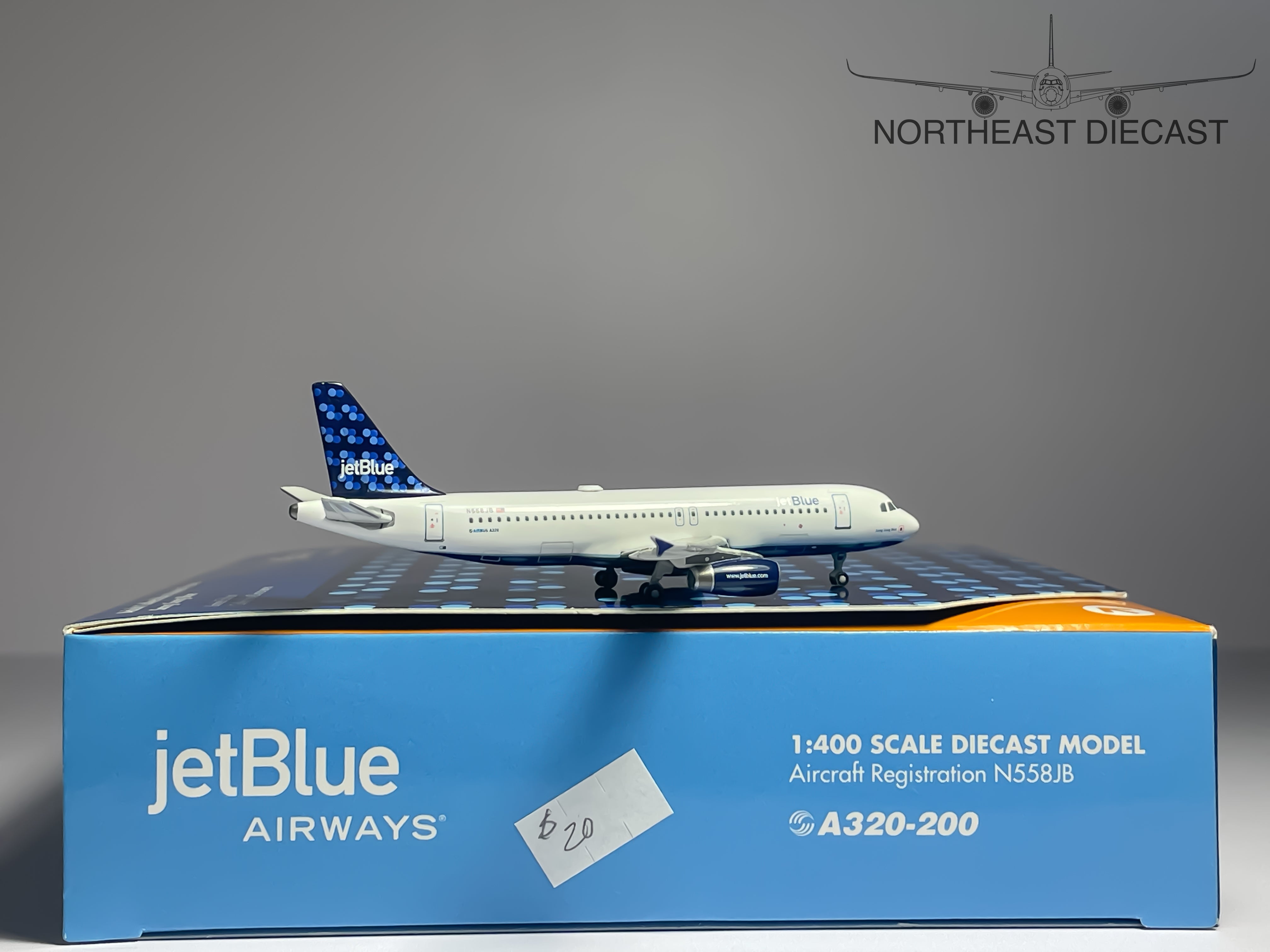 JetBlue Airways Airbus A320-200 1:400 Gemini Jets N558JB (GJJBU586)