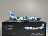 Gemini Jets 1:200 Alaska Airlines Boeing 737-800 N559AS "XAAT KWAANI" Salmon G2ASA1246