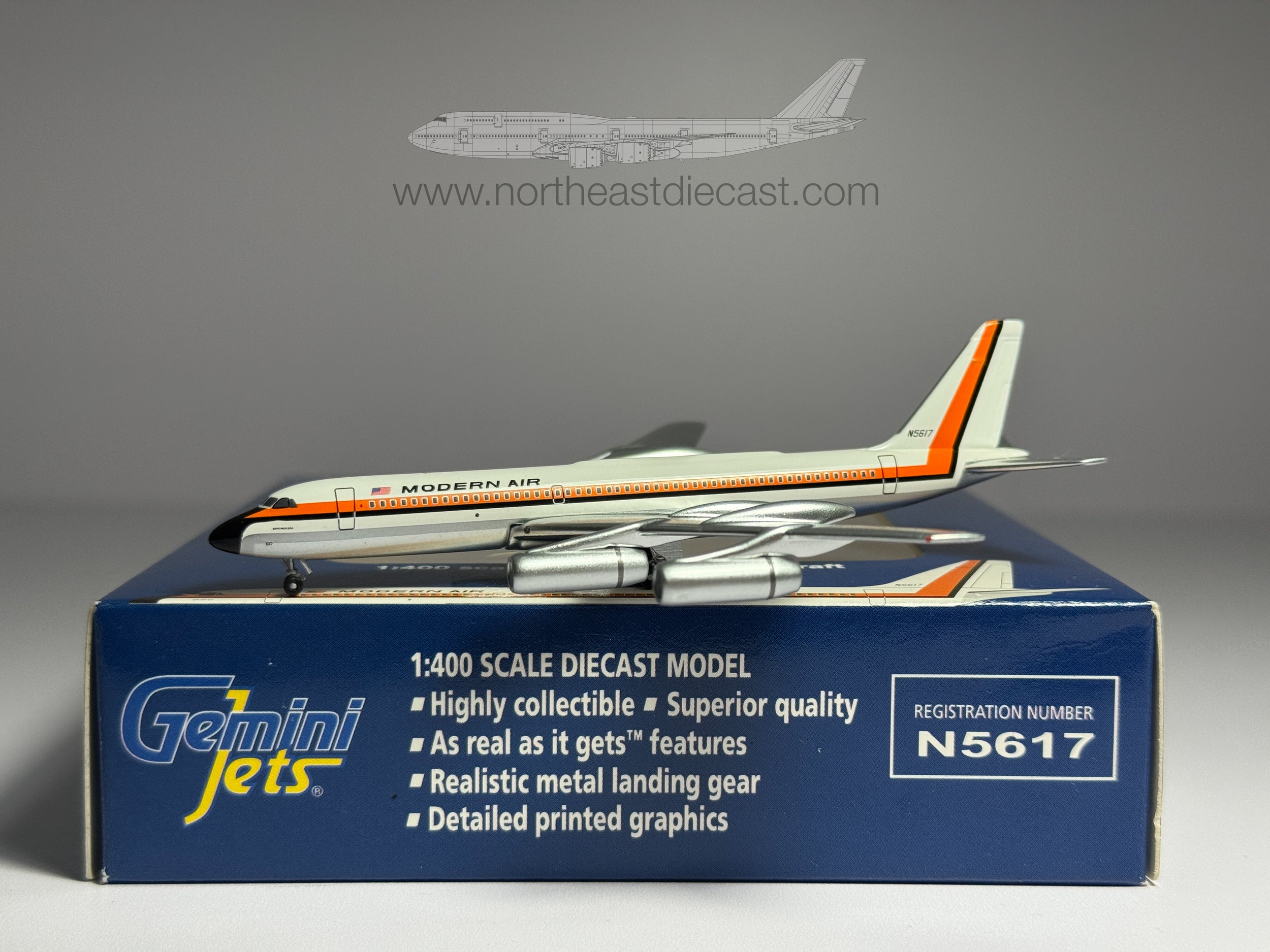 Modern Air Convair CV-990 1:400 Gemini Jets N5617 (GJMOD704)
