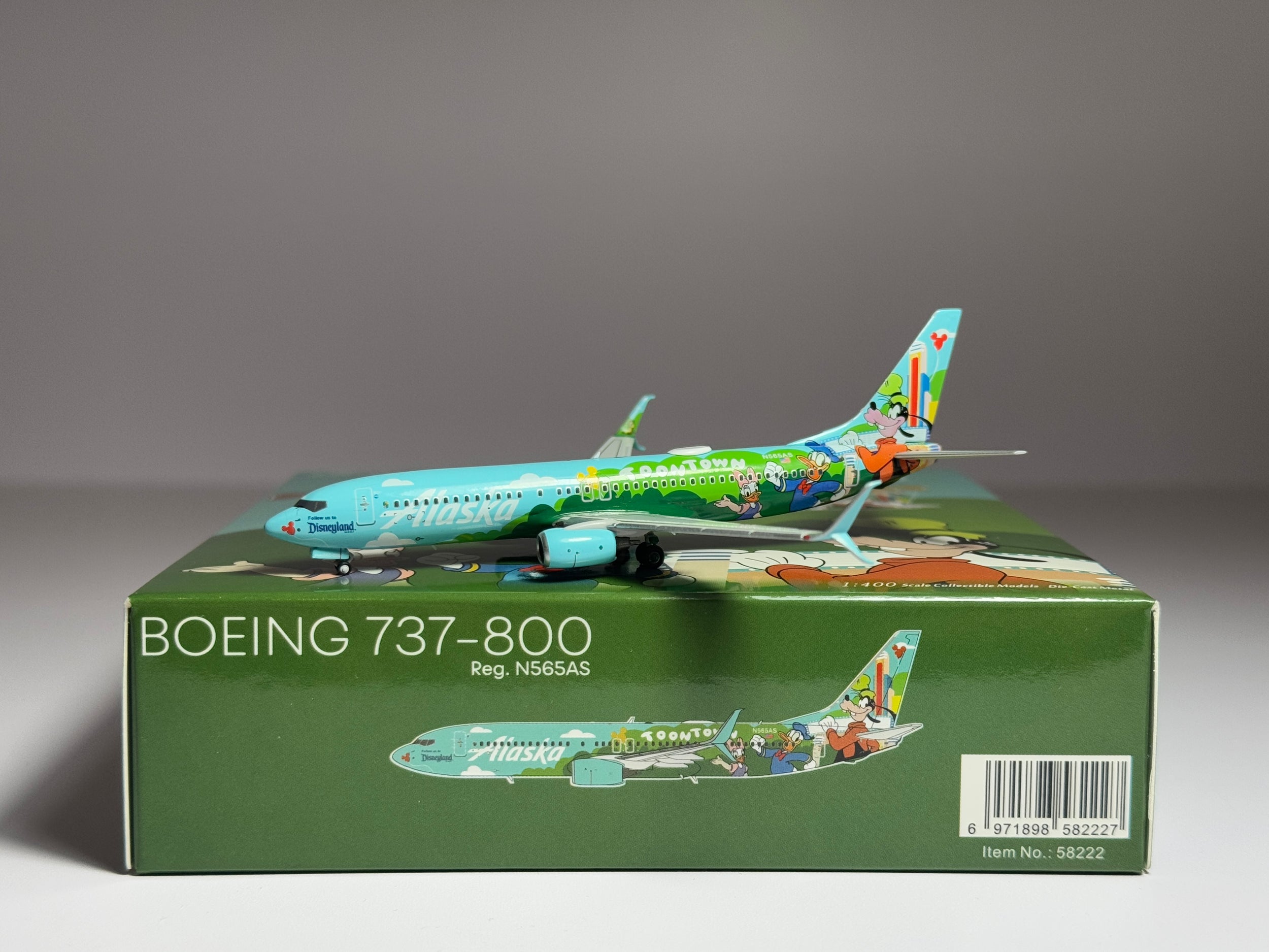 NG Models 1:400 Alaska Airlines Boeing 737-800 N565AS “Mickey’s Toontown Express” 58222