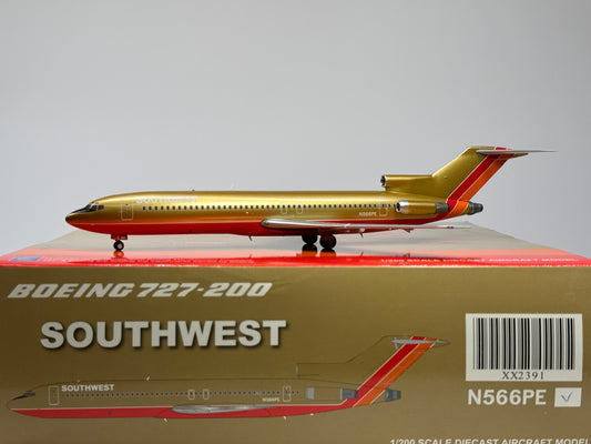 JC Wings 1:200 Southwest Boeing 727-200 N566PE Mustard Yellow XX2391