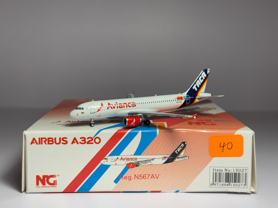 NG Models 1:400 Avianca Airbus A320-200 N567AV TACA hybrid NG15027