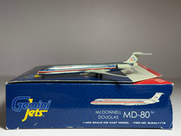 1:400 Gemini Jets American Airlines McDonnell Douglas MD-82 N574AA polished GJAAL1113
