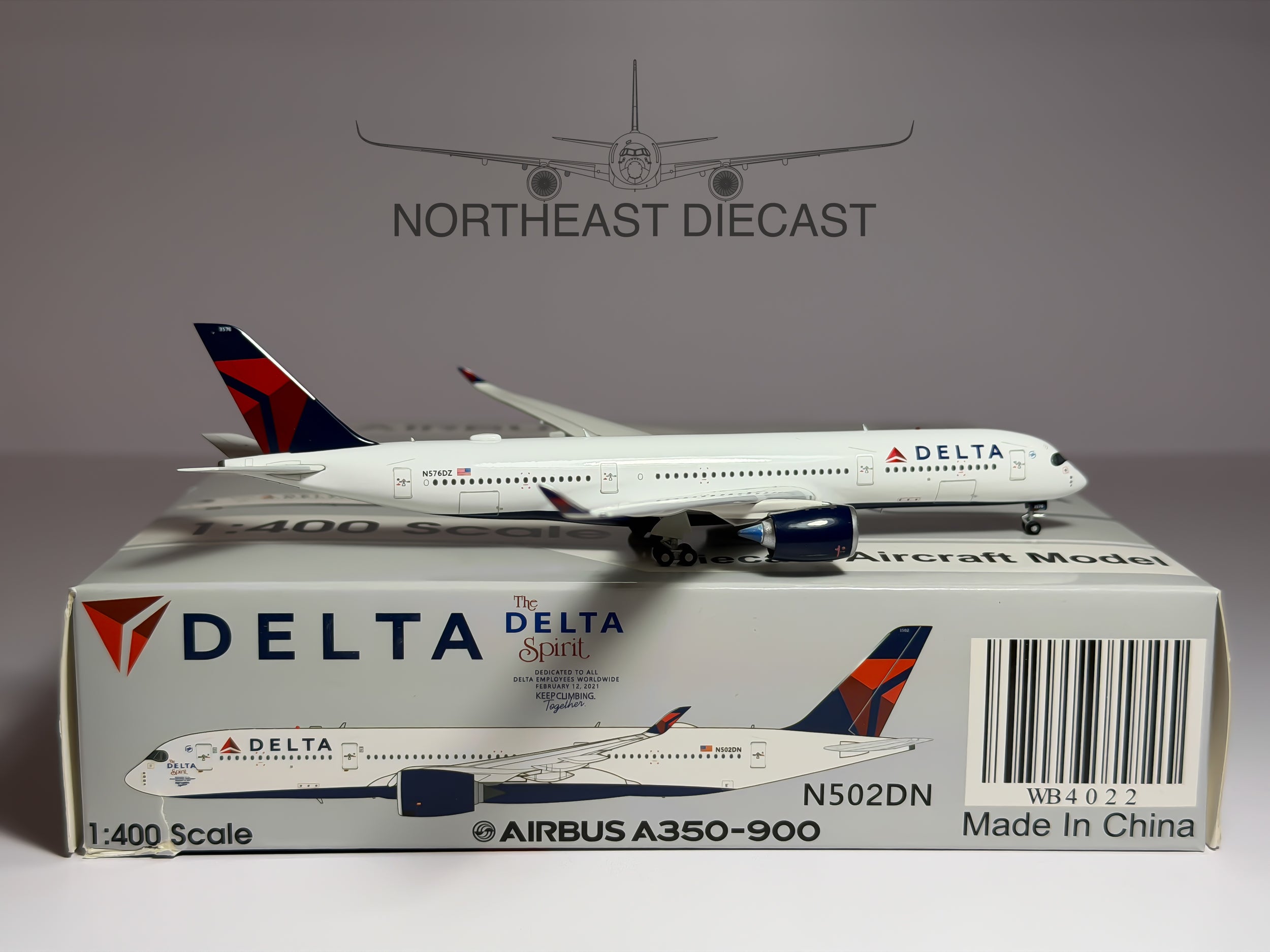 Delta Air Lines Airbus A350-900 1:400 Aviation400 N502DN (WB4027)