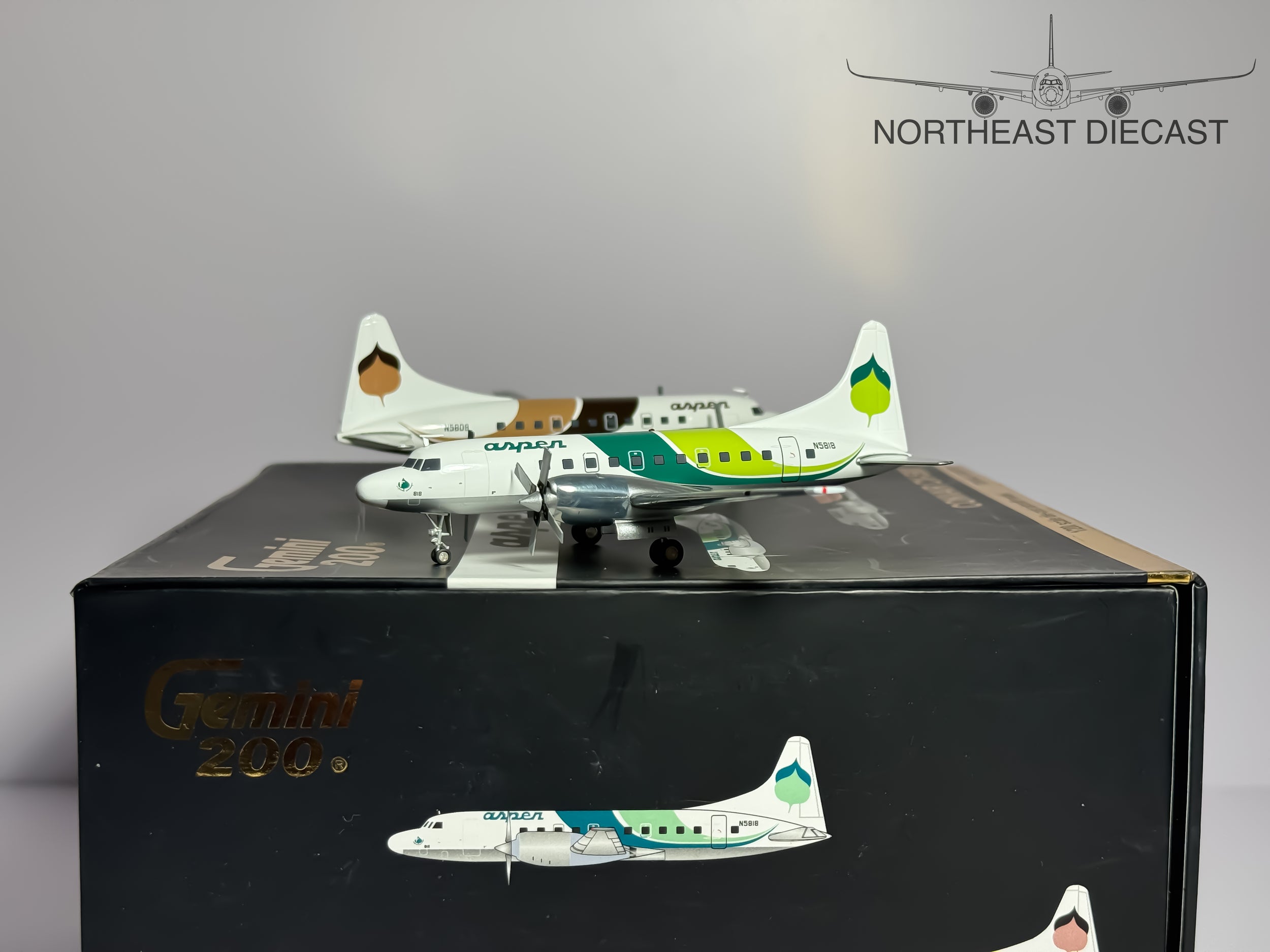 Aspen Airways Convair CV-580 1:200 Gemini Jets N5809 & N5818 (G2ASP277)