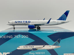 NG Models 1:200 United Airlines Boeing 757-200 N58101 Evo Blue NGM42007