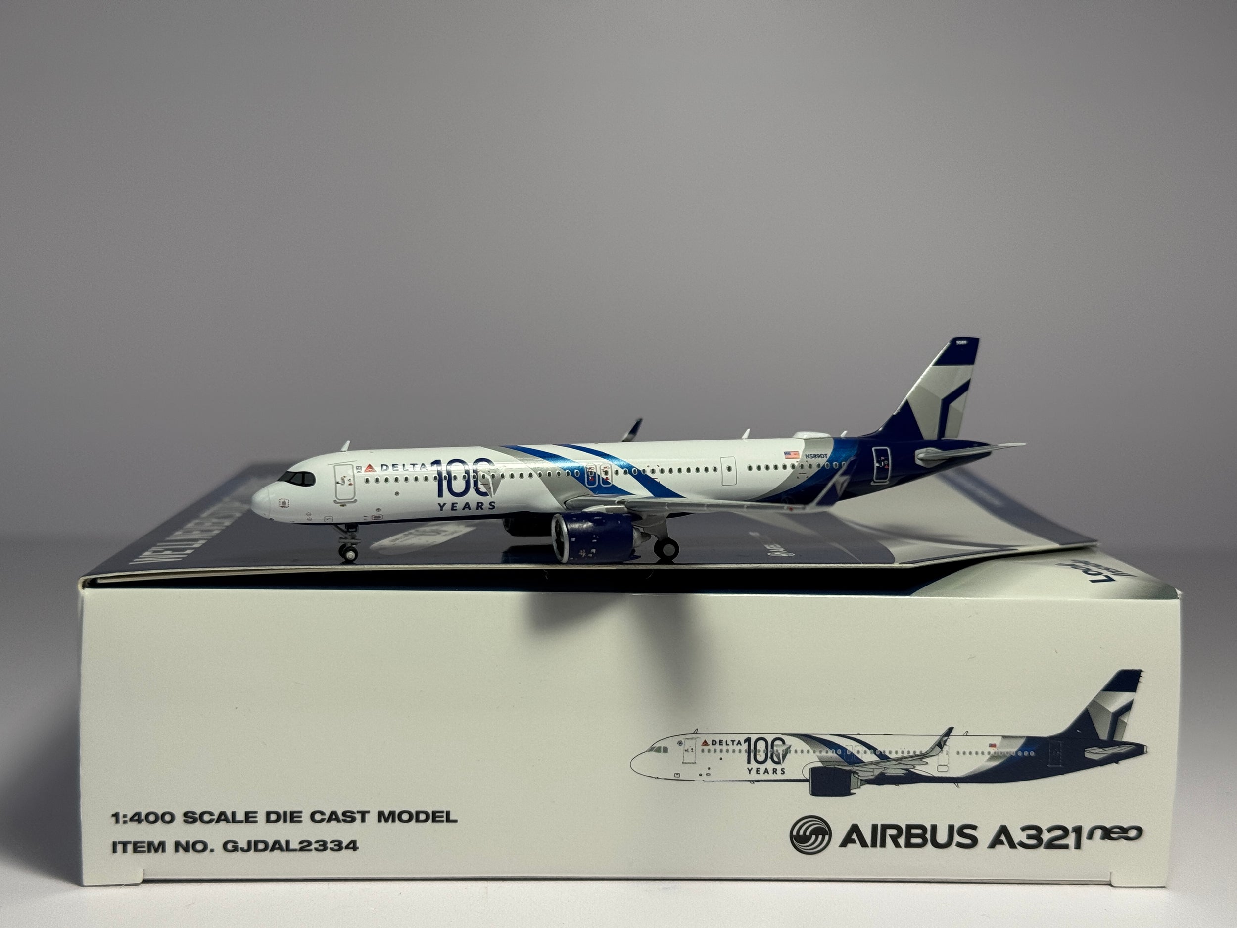 Gemini Jets 1:400 Delta Air Lines Airbus A321neo N589DT 100 Years GJDAL2334