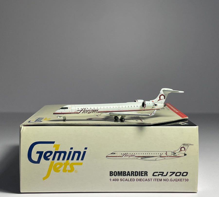 Gemini Jets 1:400 Horizon Air Bombardier CRJ-700 N600QX Alaska GJQXE730