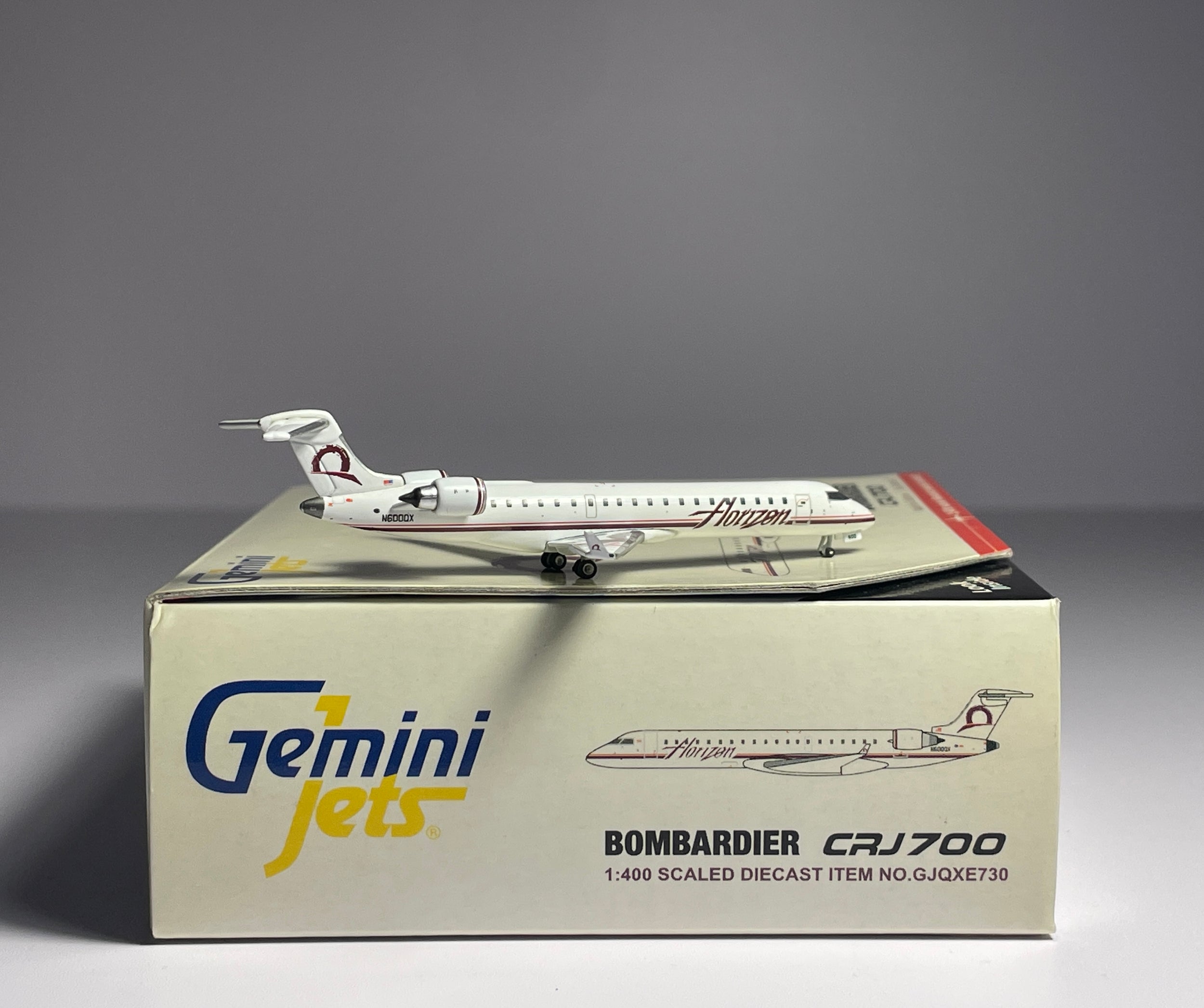 Gemini Jets 1:400 Horizon Air Bombardier CRJ-700 N600QX Alaska GJQXE730