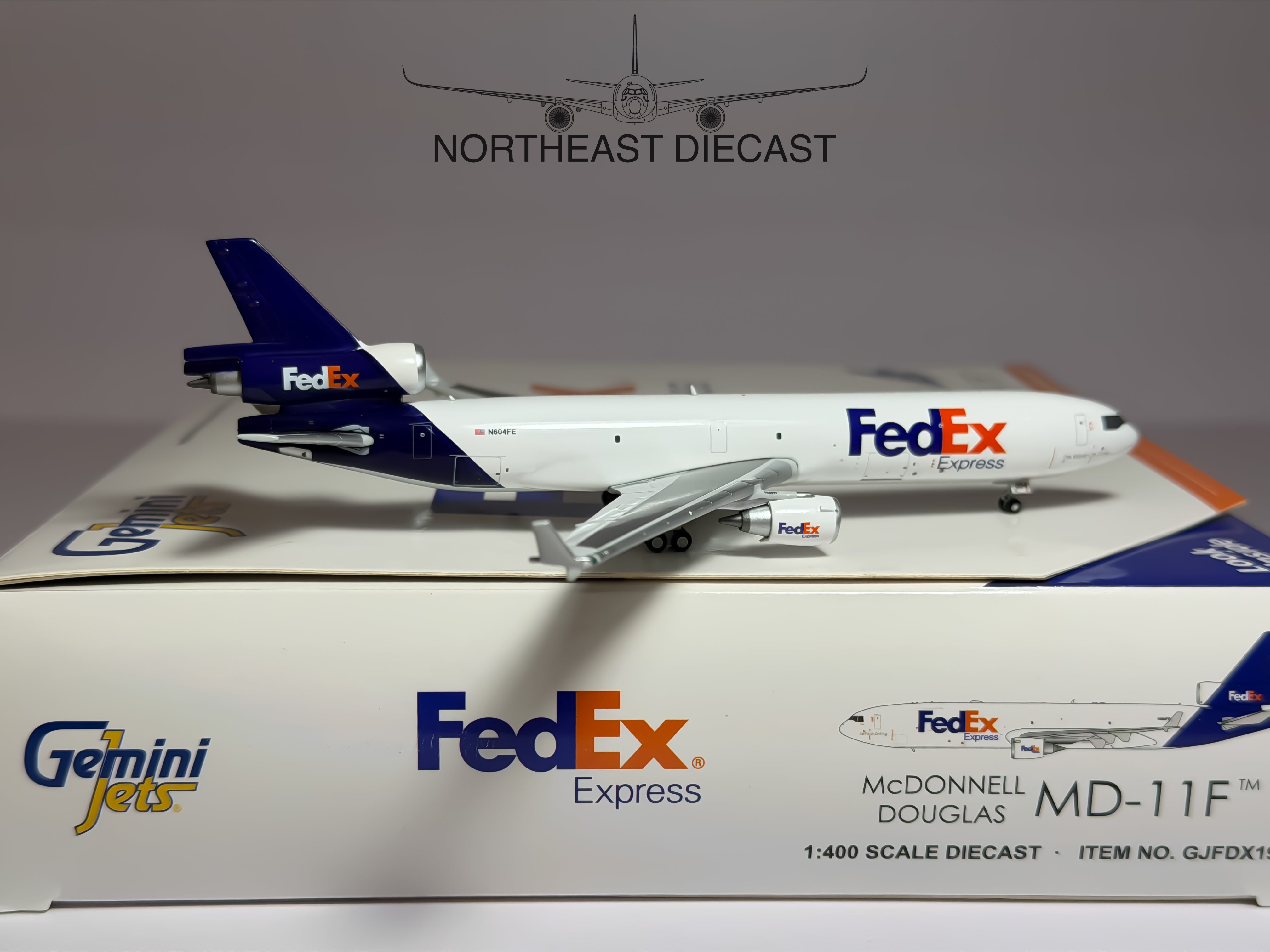 FedEx Express McDonnell Douglas MD-11F 1:400 Gemini Jets N604FE (GJFDX1974)