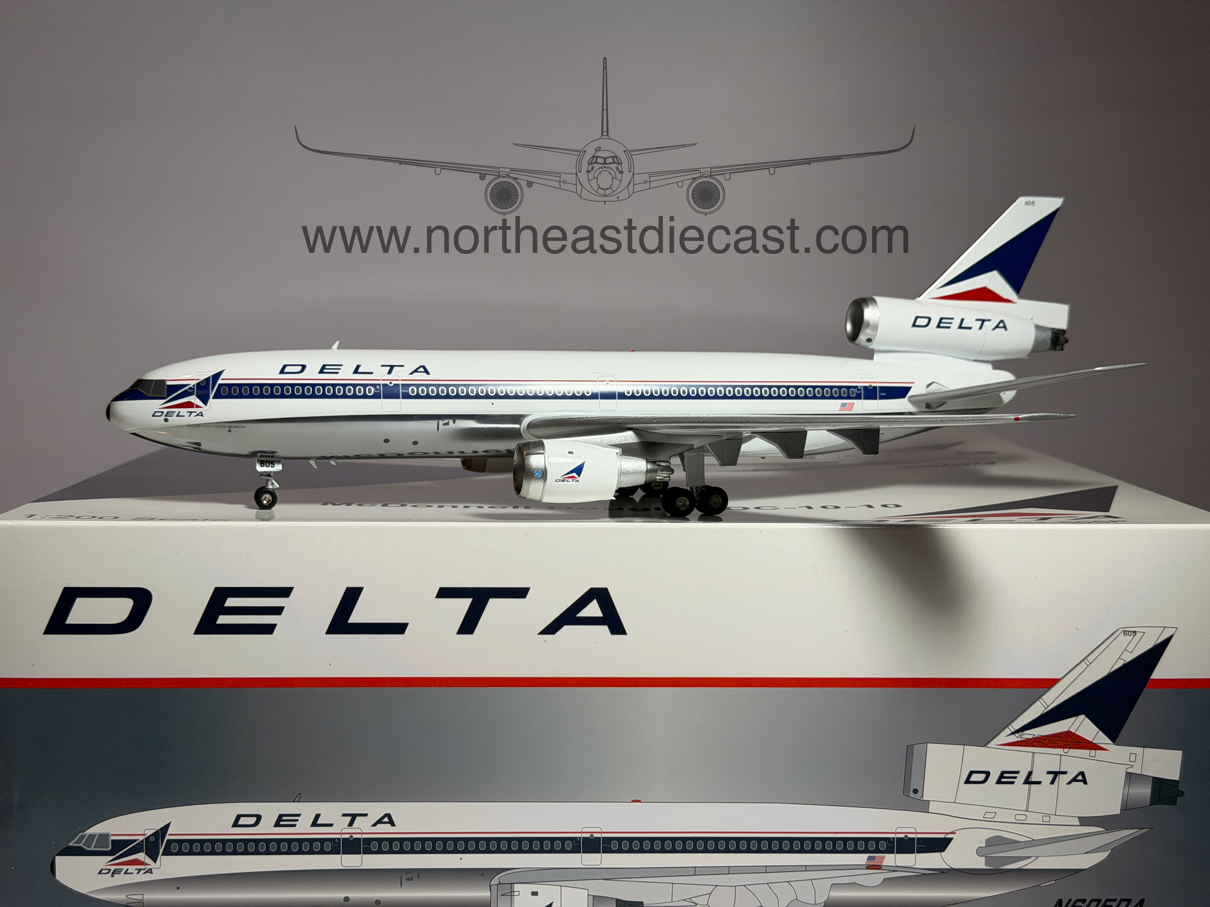 McDonnell Douglas DC-10 Diecast Aircraft Models · Northeast Diecast