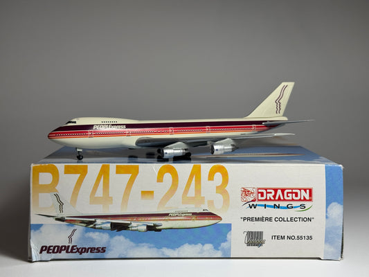 Dragon Wings 1:400 PeopleExpress Boeing 747-200 N605PE 55135