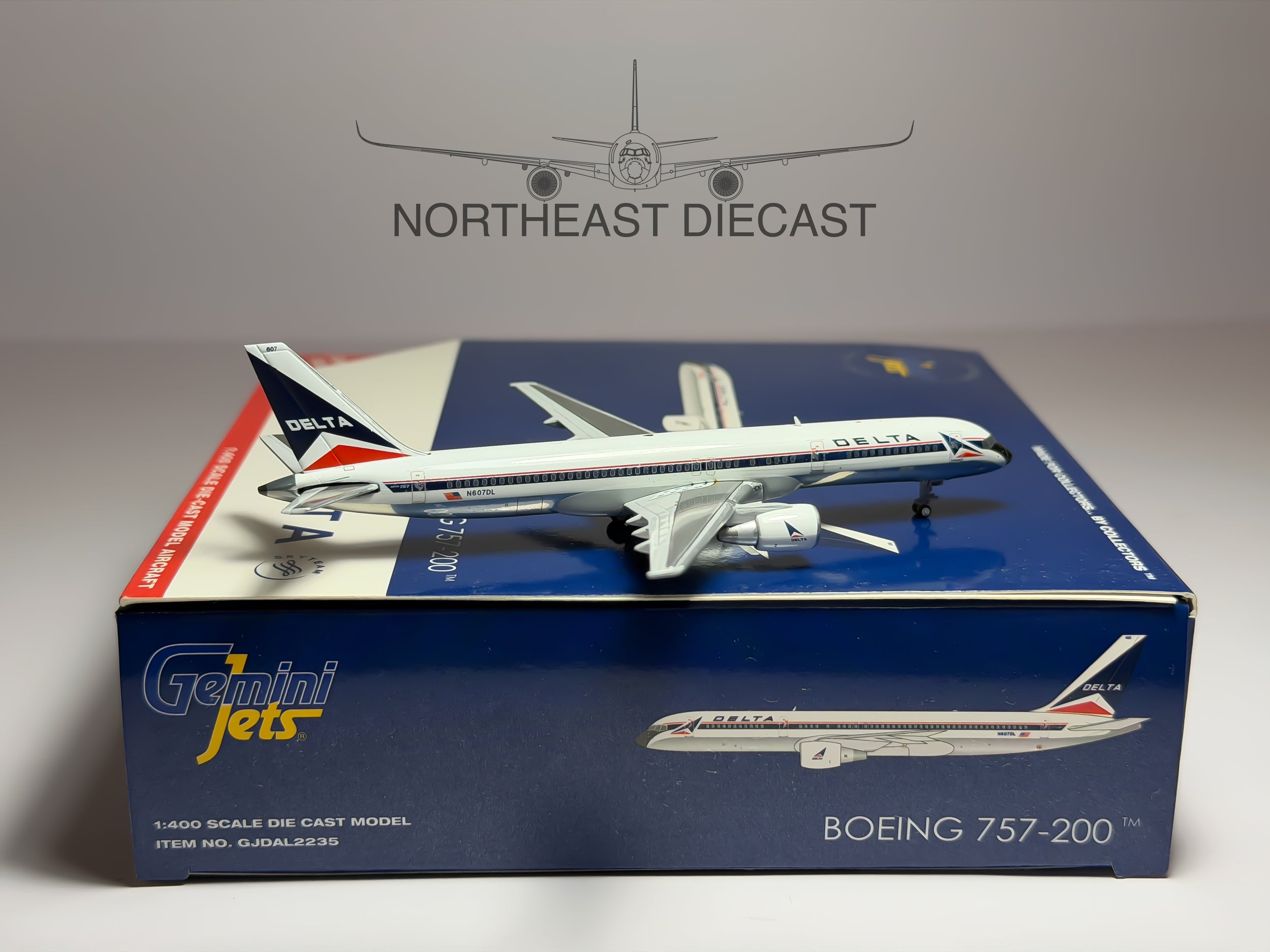 Delta Air Lines Boeing 757-200 1:400 Gemini Jets N607DL (GJDAL2235)