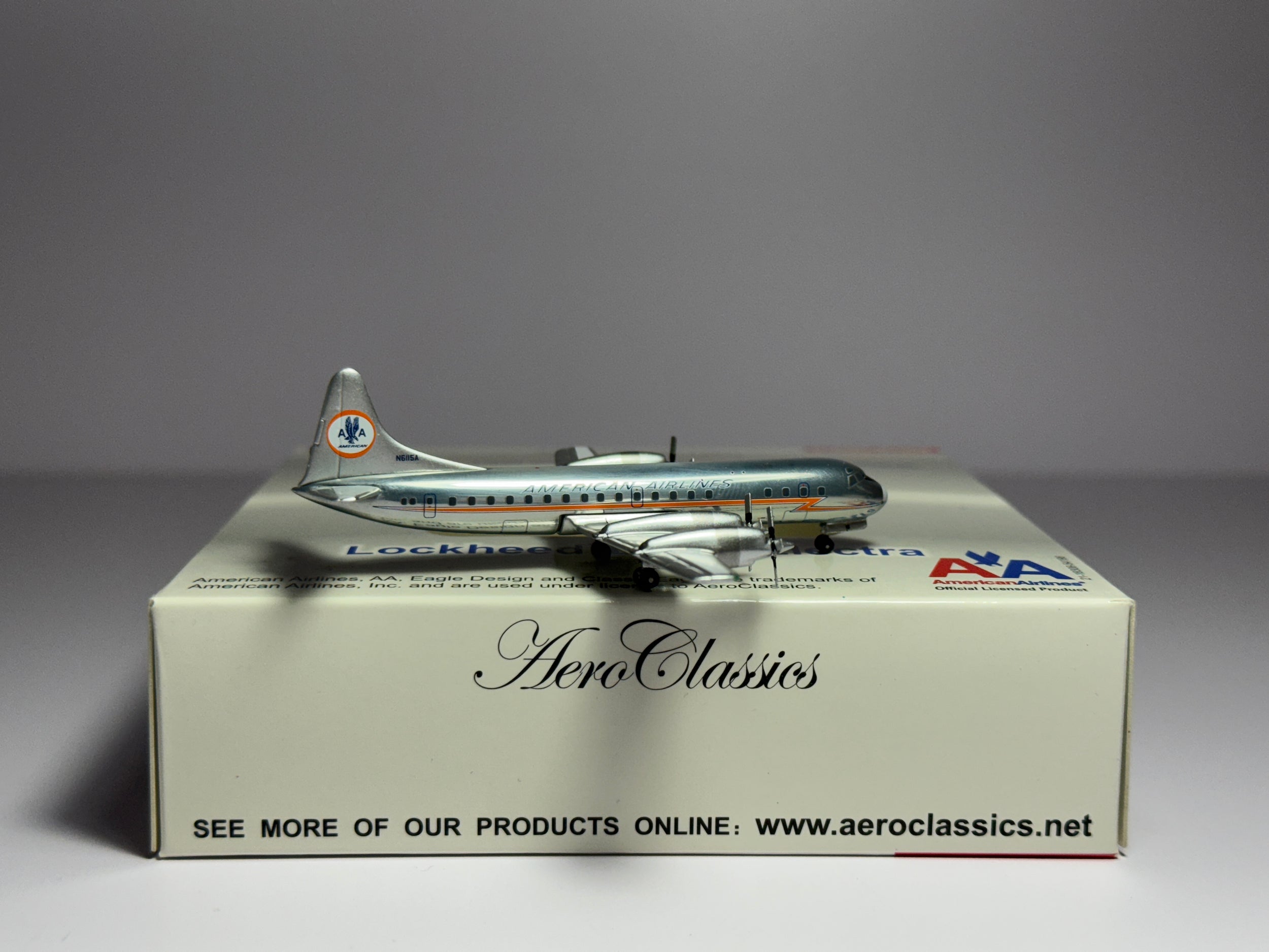 Aeroclassics 1:400 American Airlines Lockheed L-188 Electra N6115A Astrojet ACN6115A