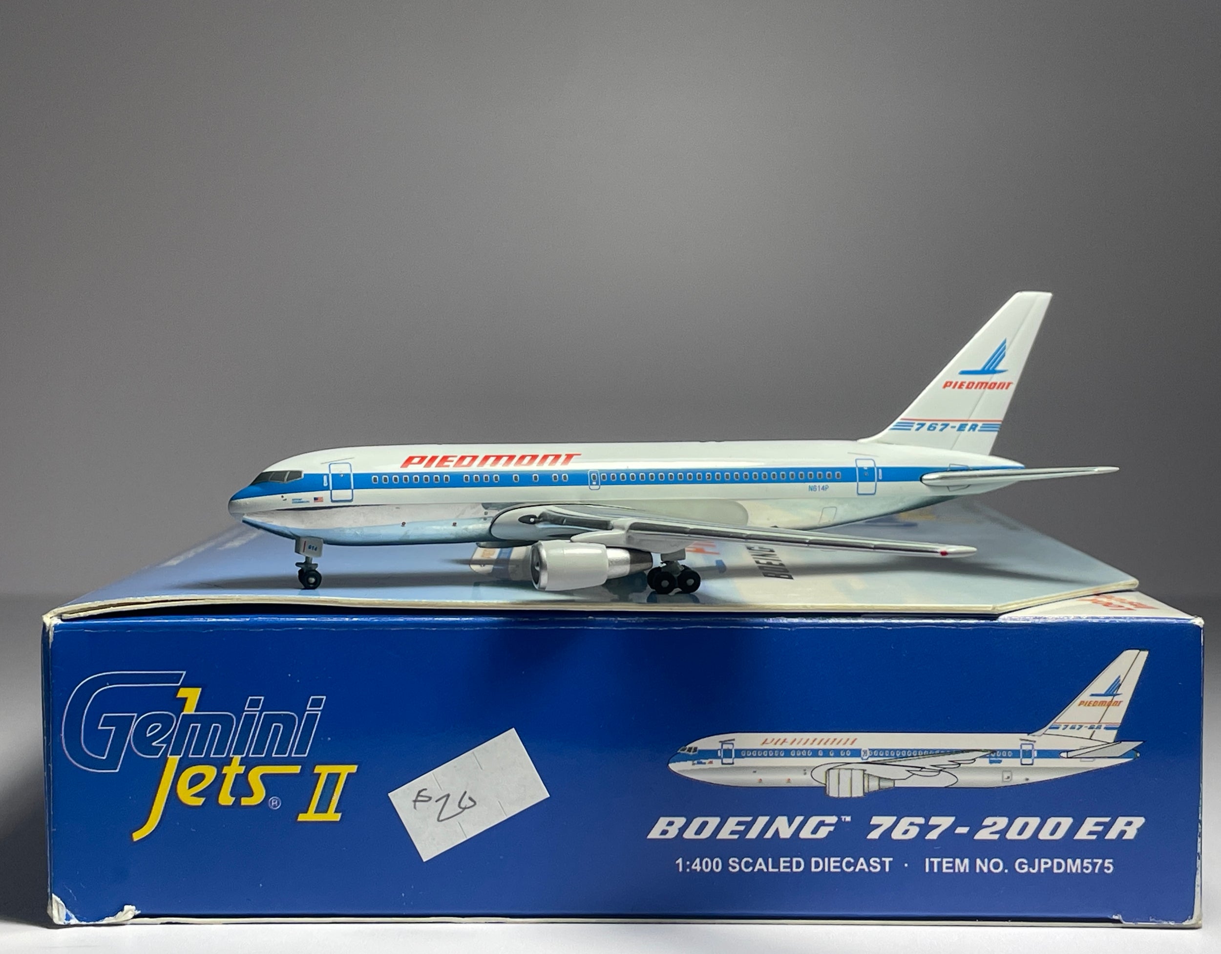 Gemini Jets 1:400 Piedmont Airlines Boeing 767-200 N614P 1970s colors GJPDM575