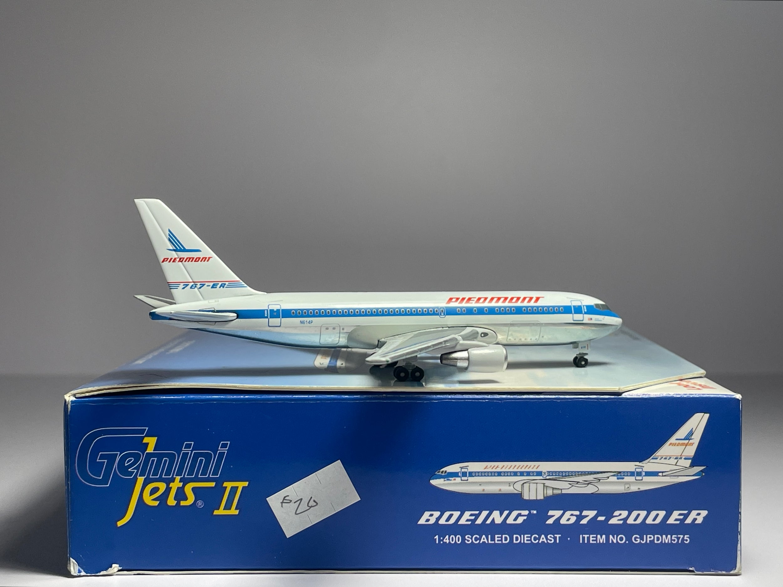 Gemini Jets 1:400 Piedmont Airlines Boeing 767-200 N614P 1970s colors GJPDM575