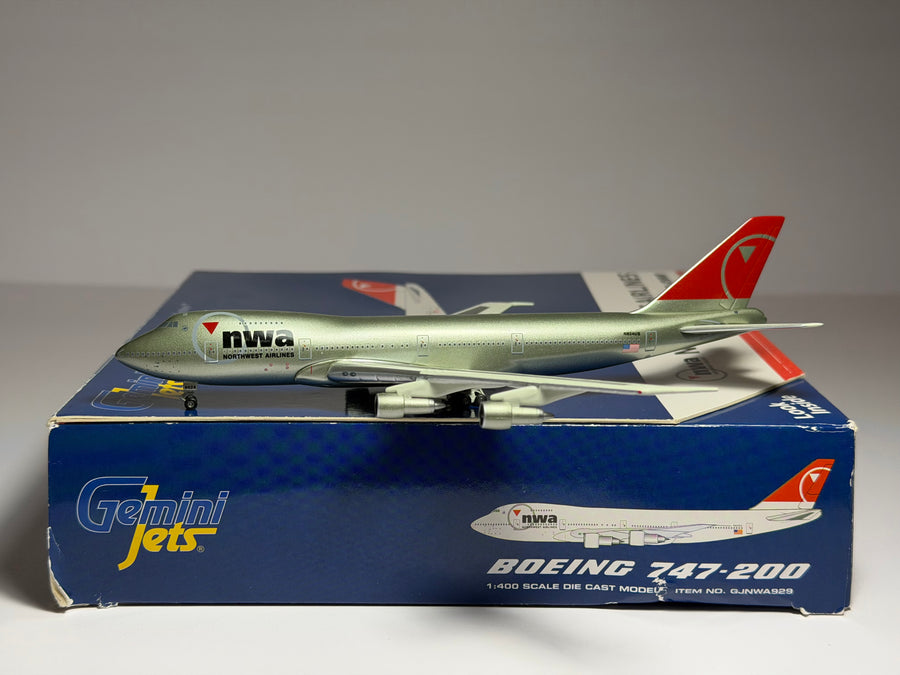 Gemini Jets 1:400 Northwest Airlines Boeing 747-200 N624US last colors GJNWA929