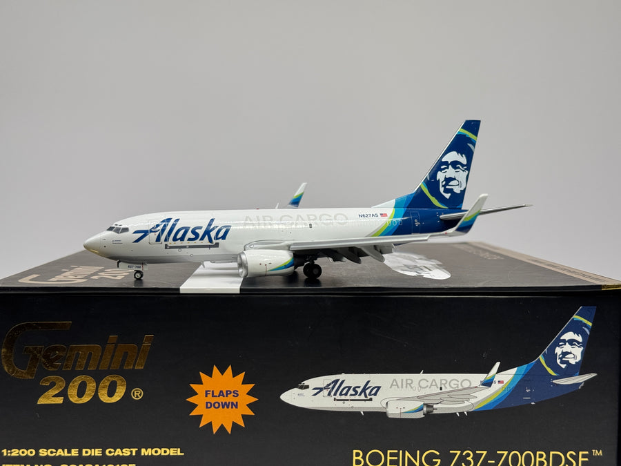Gemini Jets 1:200 Alaska Air Cargo Boeing 737-700 N627AS Flaps Down G2ASA1019F
