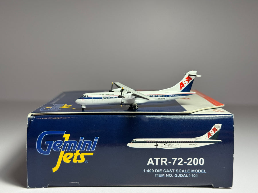 Gemini Jets 1:400 Delta ASA ATR-72-200 N631AS 1980s scheme GJDAL1101
