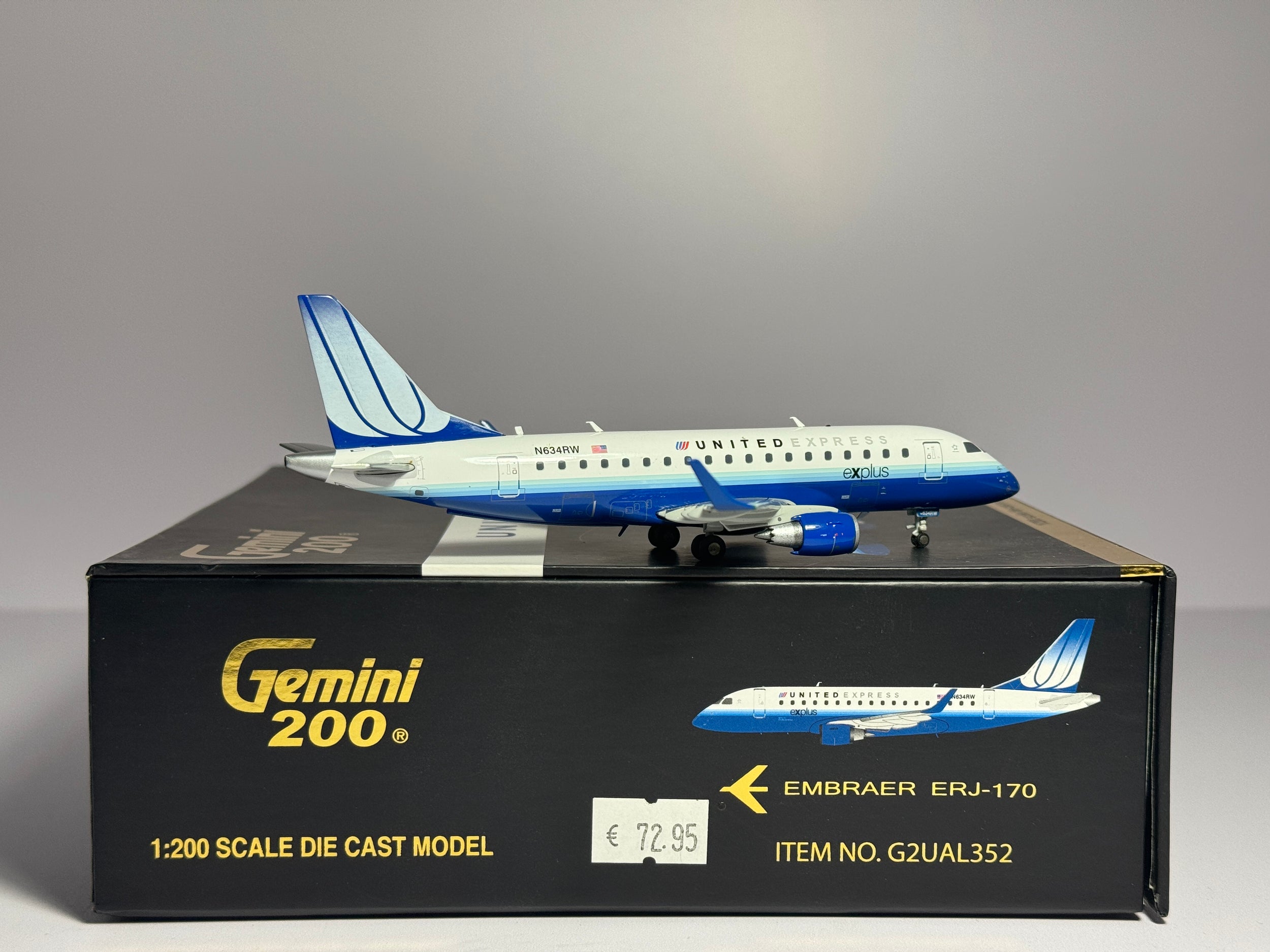 Gemini Jets 1:200 United Express Embraer E170 N634RW Tulip G2UAL352