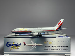 Gemini Jets 1:400 TWA Boeing 767-300 N639TW Globe livery GJTWA143