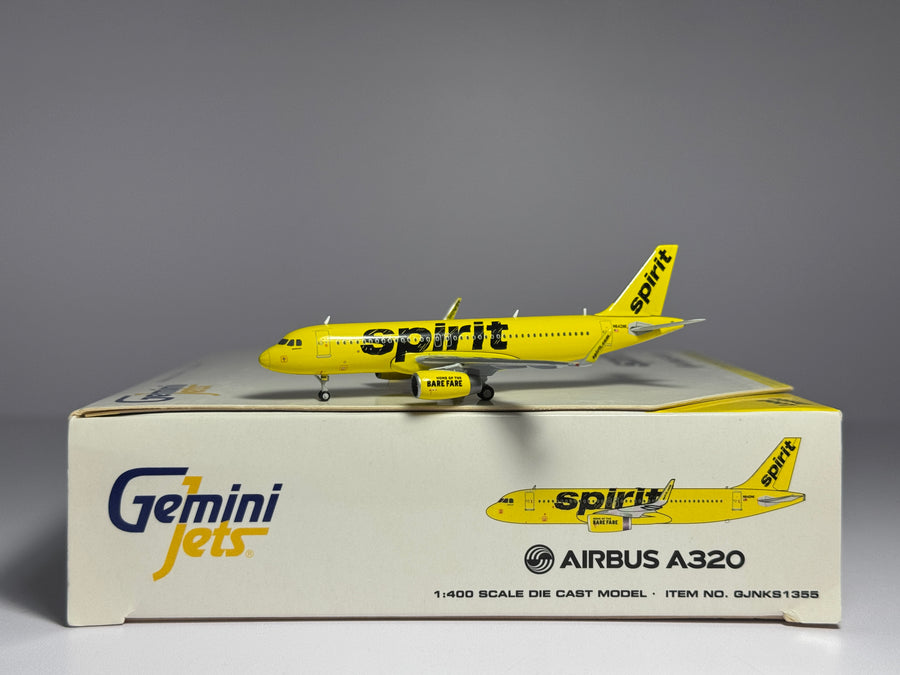 Gemini Jets 1:400 Spirit Airlines Airbus A320 N642NK Bare Fare GJNKS1355