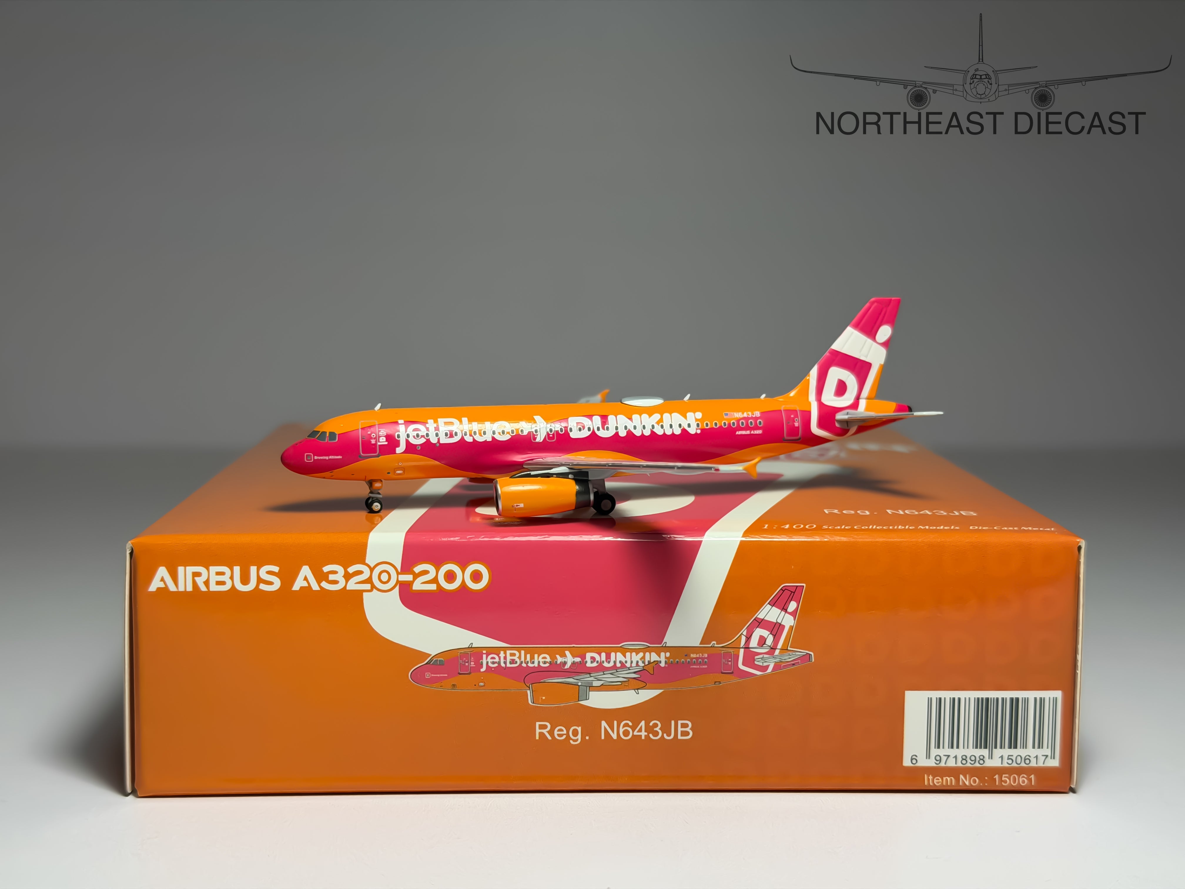 JetBlue Airbus A320-200 1:400 NG Models N643JB (NG15061)