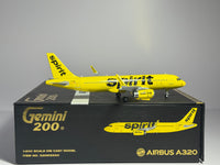 Gemini Jets 1:200 Spirit Airlines Airbus A320 N649NK Bare Fare G2NKS550