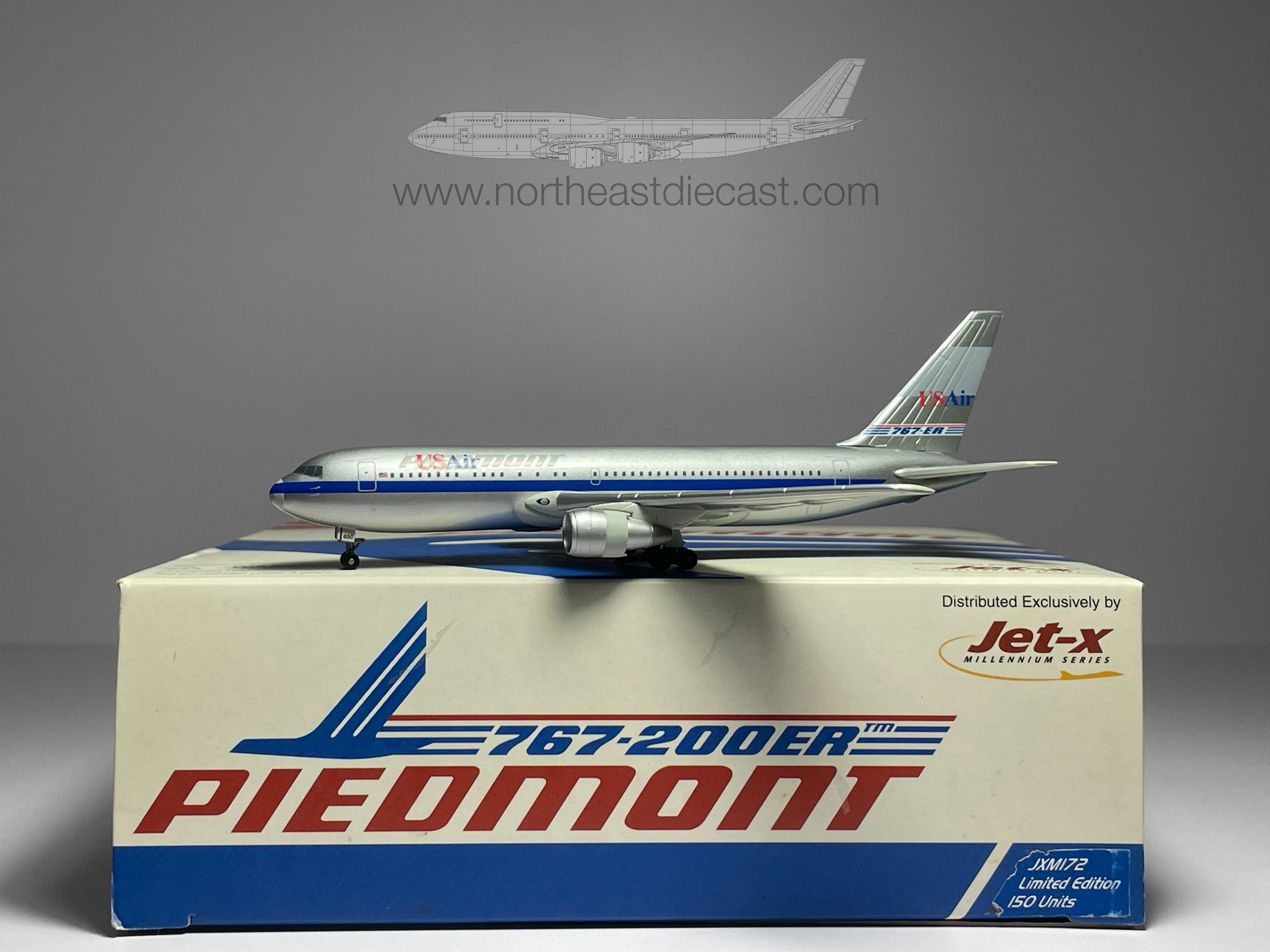 USAir Boeing 767-200 1:400 Jet-X N650US (JXM172B)