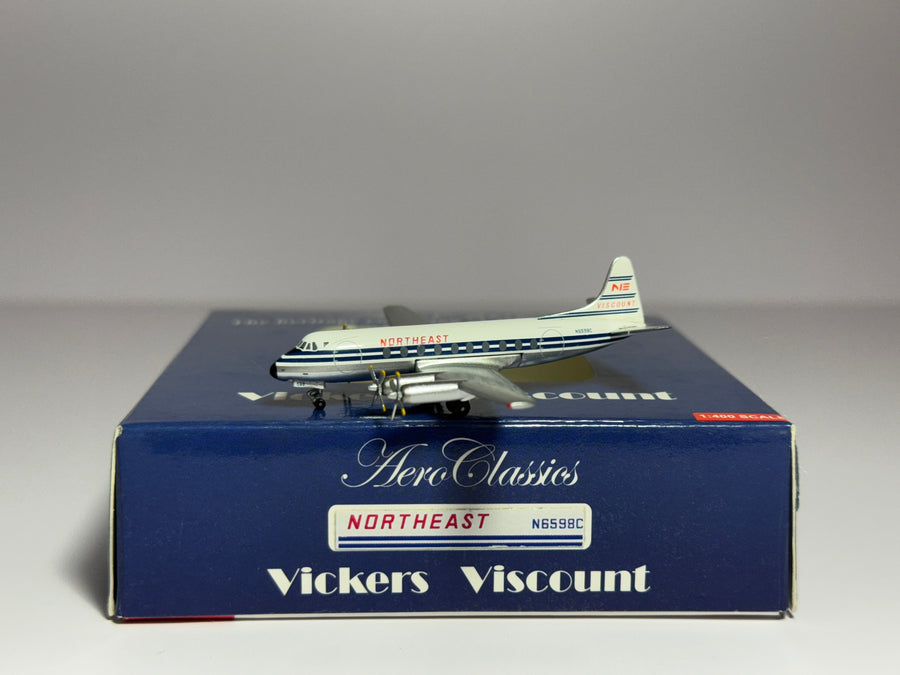 Aeroclassics 1:400 Northeast Airlines Vickers Viscount 798D N6598C ACN6598C