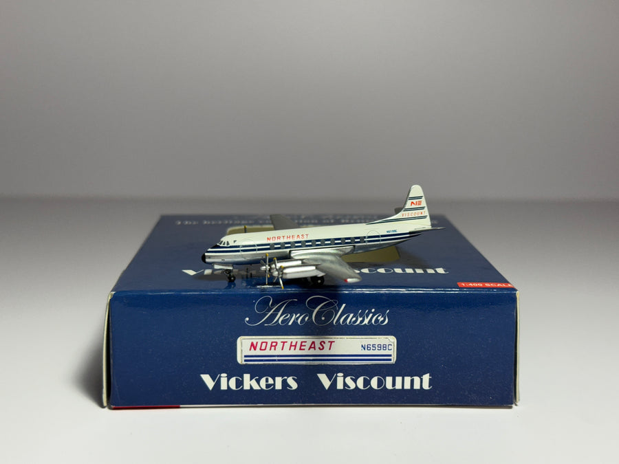 Aeroclassics 1:400 Northeast Airlines Vickers Viscount 700 N6599C ACN6599C