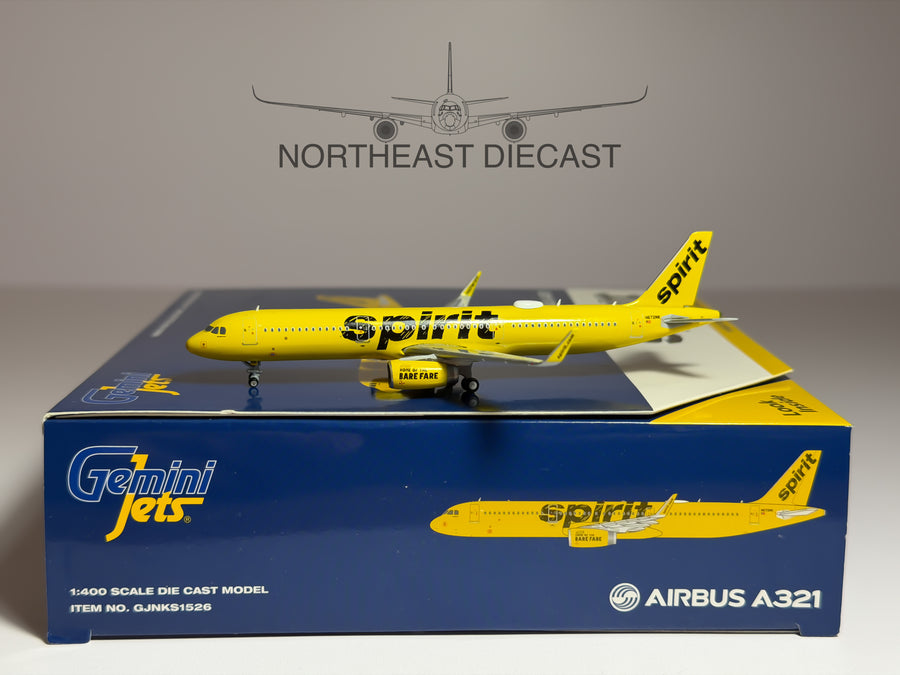 Spirit Airlines Airbus A321 1:400 Gemini Jets N672NK (GJNKS1526)