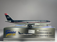 Gemini Jets 1:400 U.S. Airways Airbus A330-300 N672UW 1990s Dark Blue GJUSA557