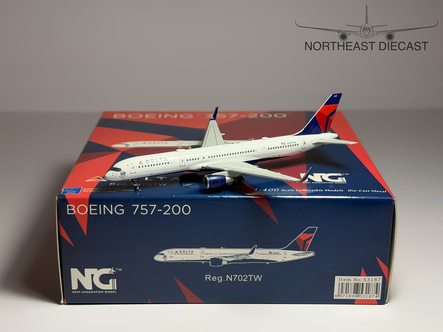 Delta Air Lines Boeing 757-200 1:400 NG Models N702TW (NG53187)