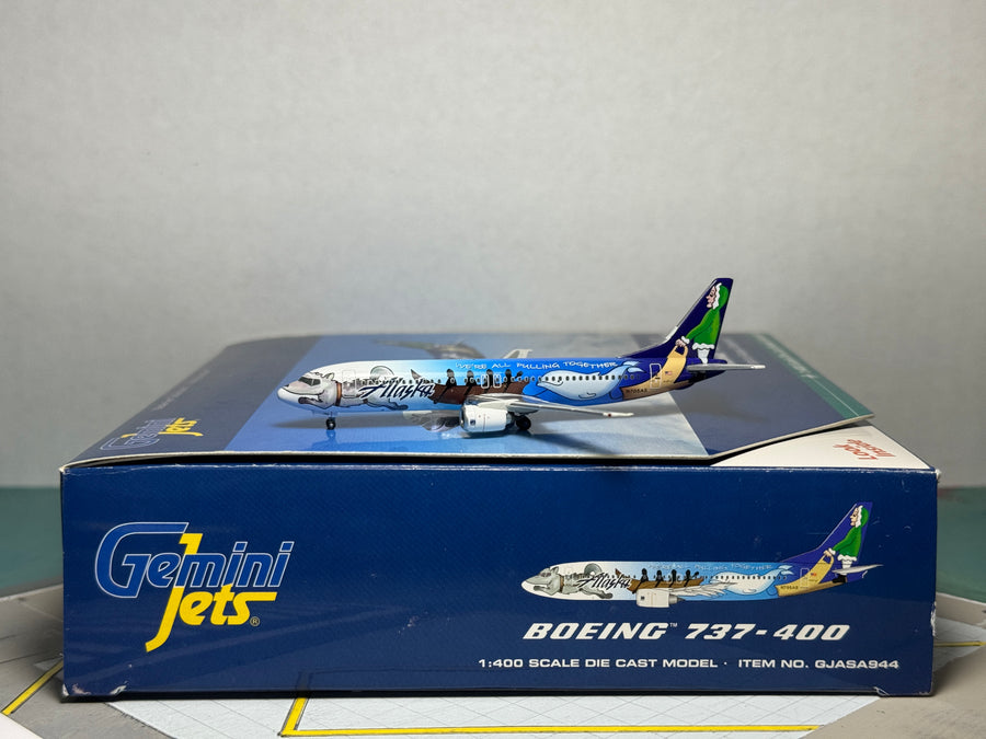 Gemini Jets 1:400 Alaska Airlines Boeing 737-400 N705AS 50 Years GJASA944
