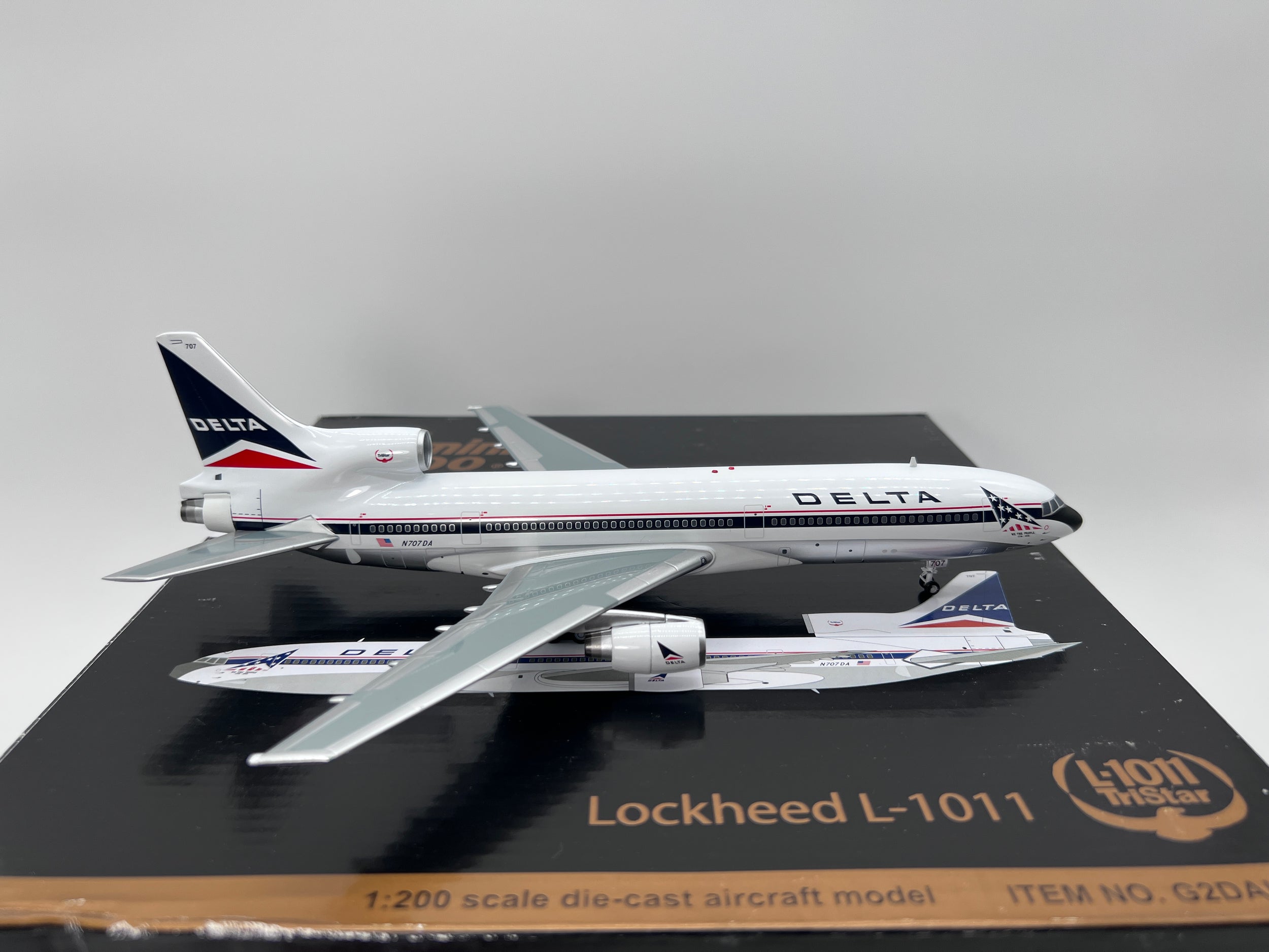 Gemini Jets 1:200 Delta Air Lines Lockheed L-1011 N707DA Bicentennial Widget G2DAL347