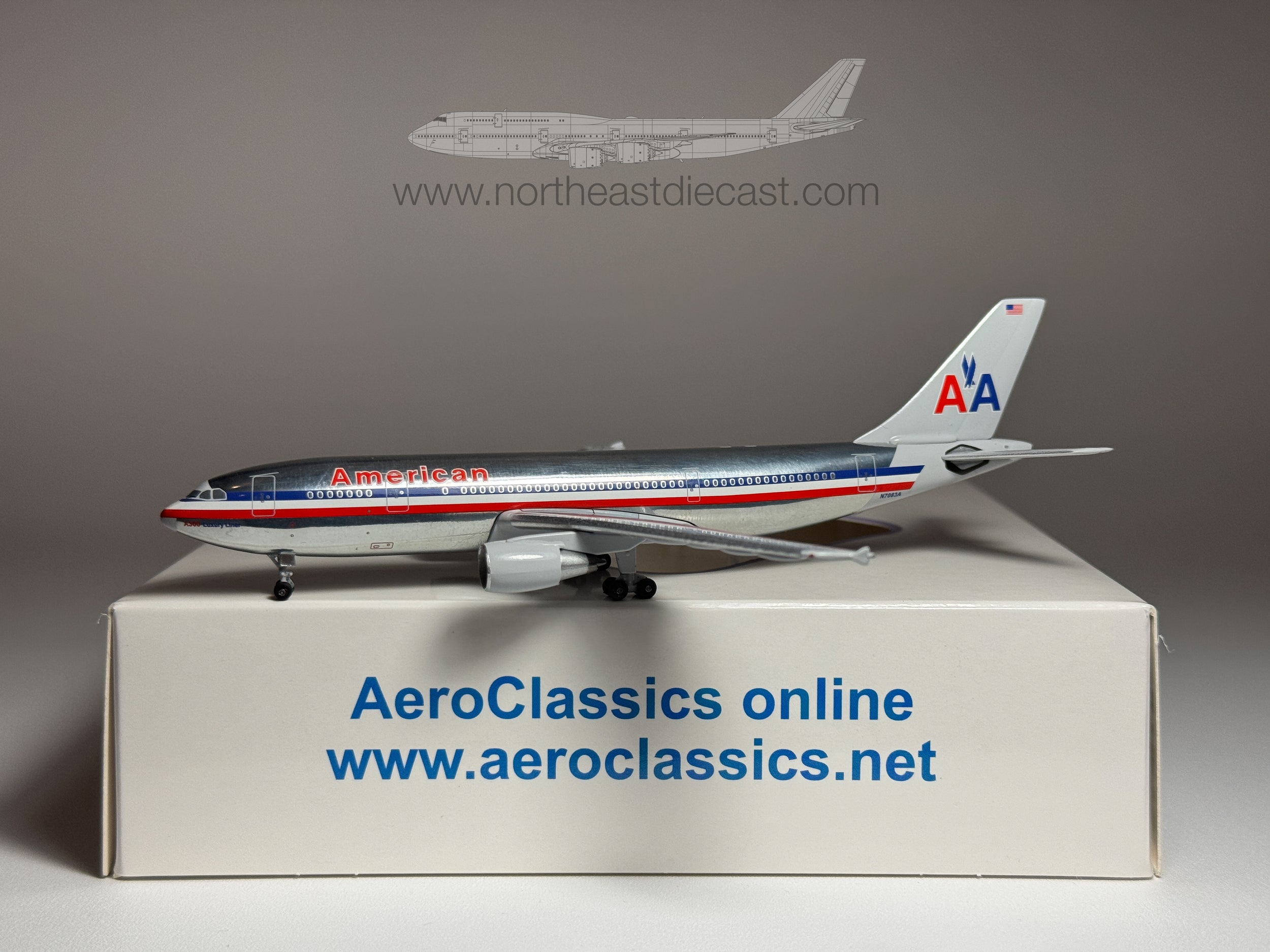 American Airlines Airbus A300-600 1:400 Aeroclassics N7083A (BBX41669)