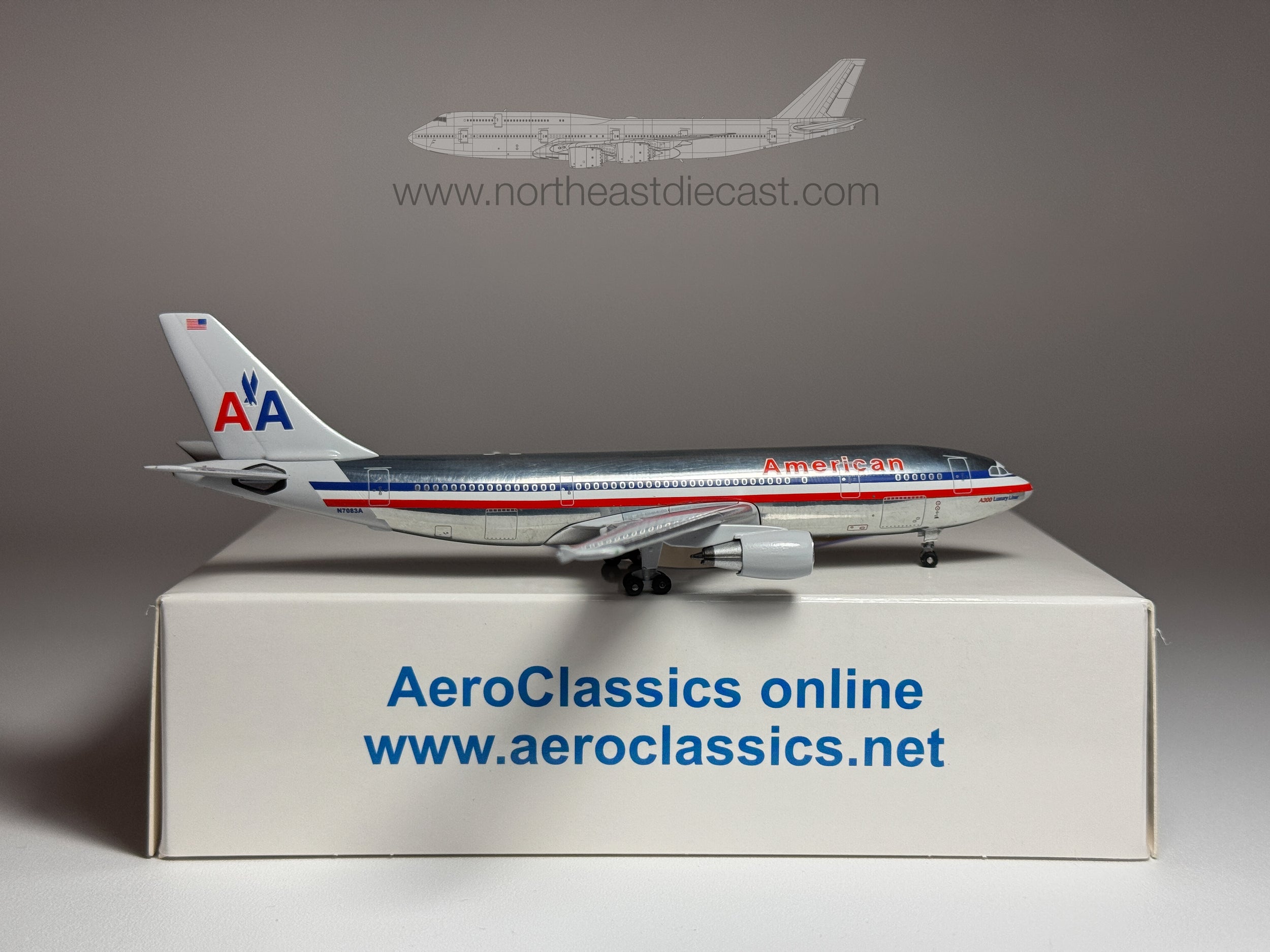 American Airlines Airbus A300-600 1:400 Aeroclassics N7083A (BBX41669)