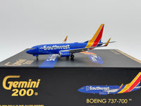 Gemini Jets 1:200 Southwest Boeing 737-700 N708SW New Livery G2SWA523