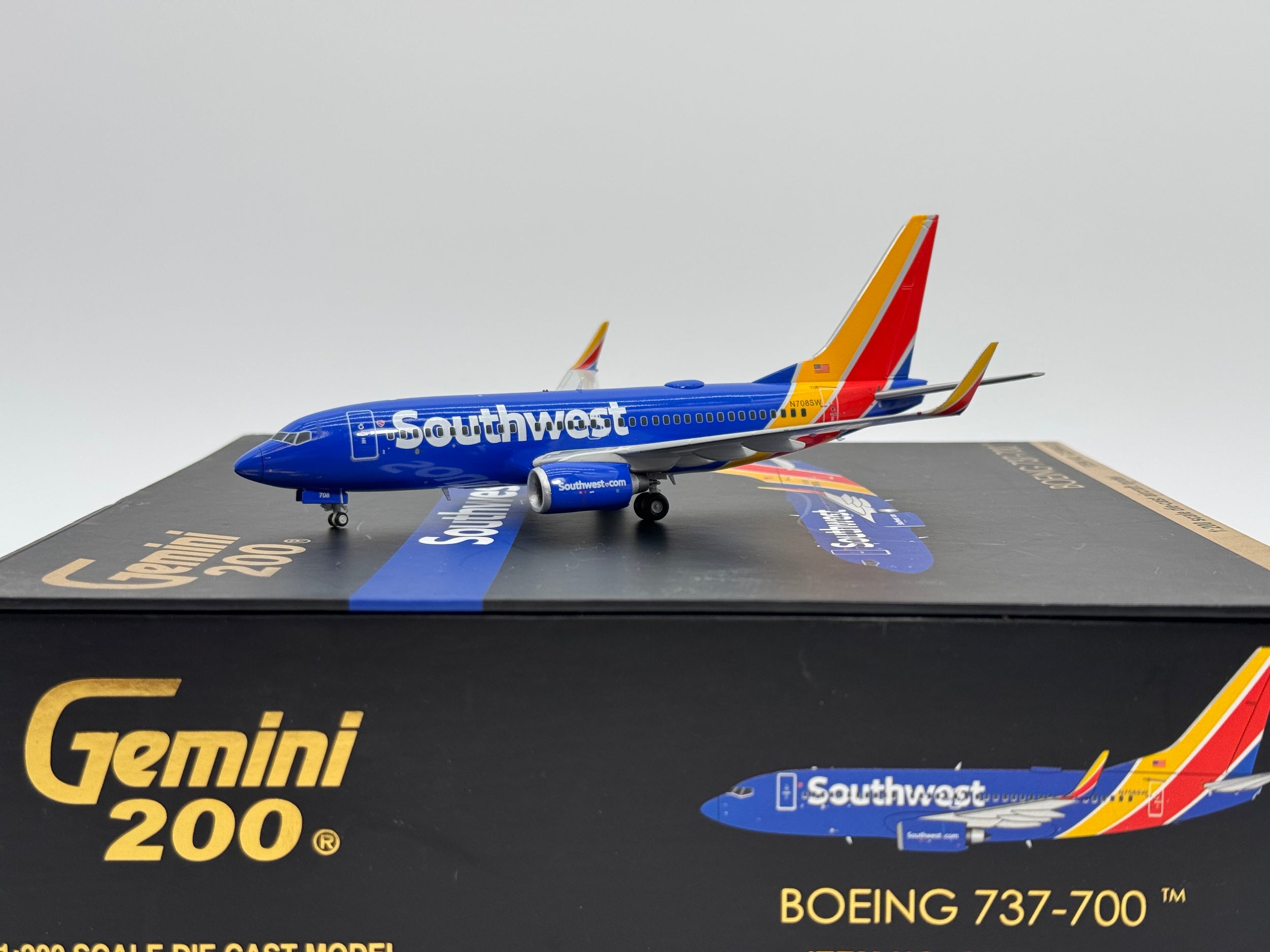 Gemini Jets 1:200 Southwest Boeing 737-700 N708SW Heart One G2SWA523