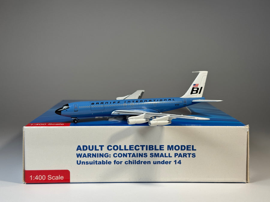 Aeroclassics 1:400 Braniff Boeing 707-320 N7103 Blue Jellybean ACN7103