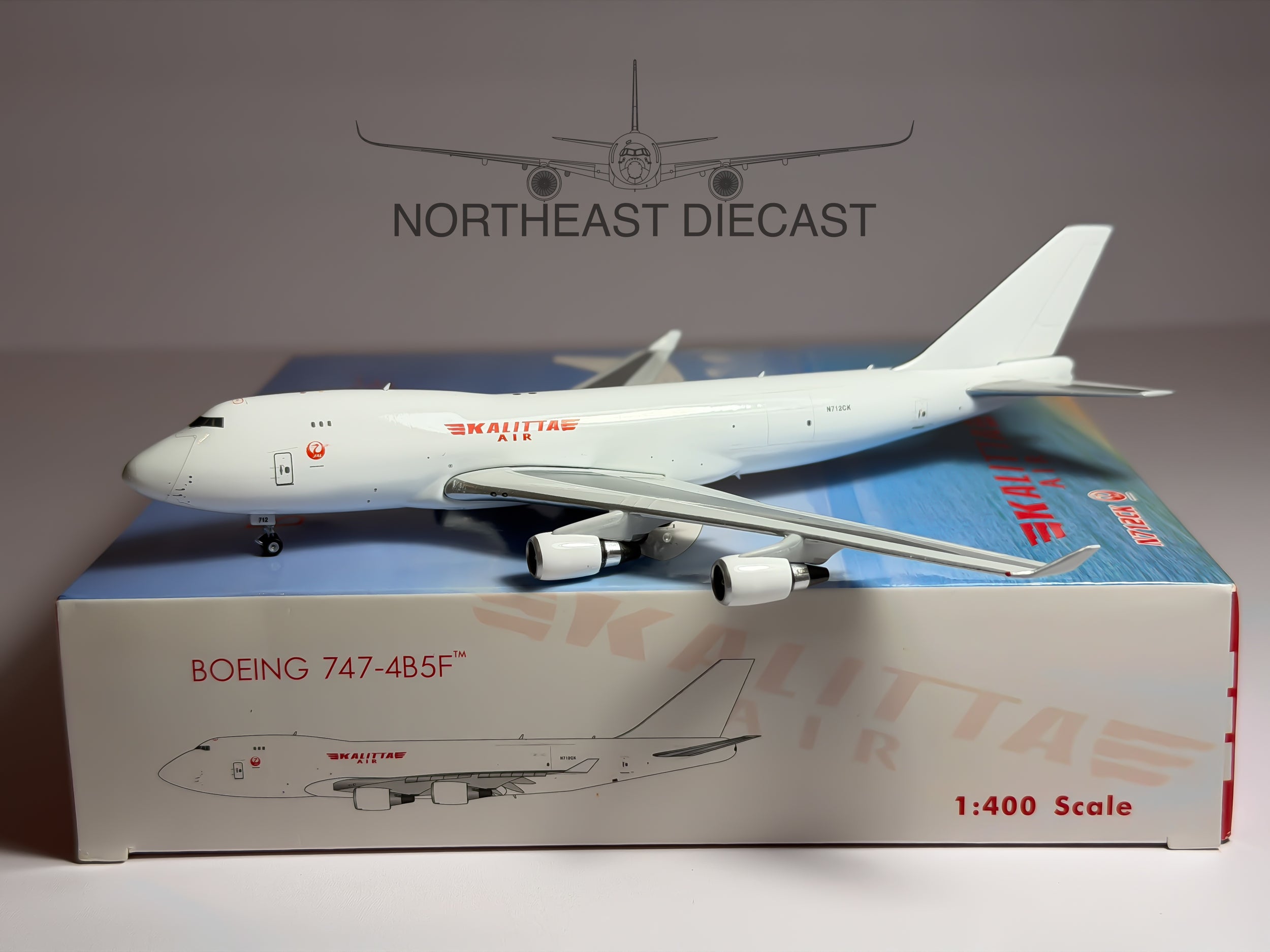 Kalitta Air Boeing 747-400F 1:400 Phoenix N712CK (PH404395)